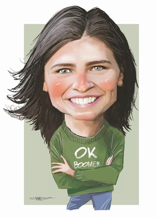 Chlöe Swarbrick, as depicted by Rod Emmerson.