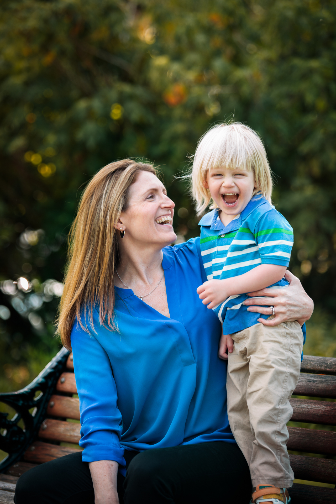 Dr Annette Henderson, Associate Professor of Psychology at the University of Auckland, with son Jaxson, 5. Photo / Supplied