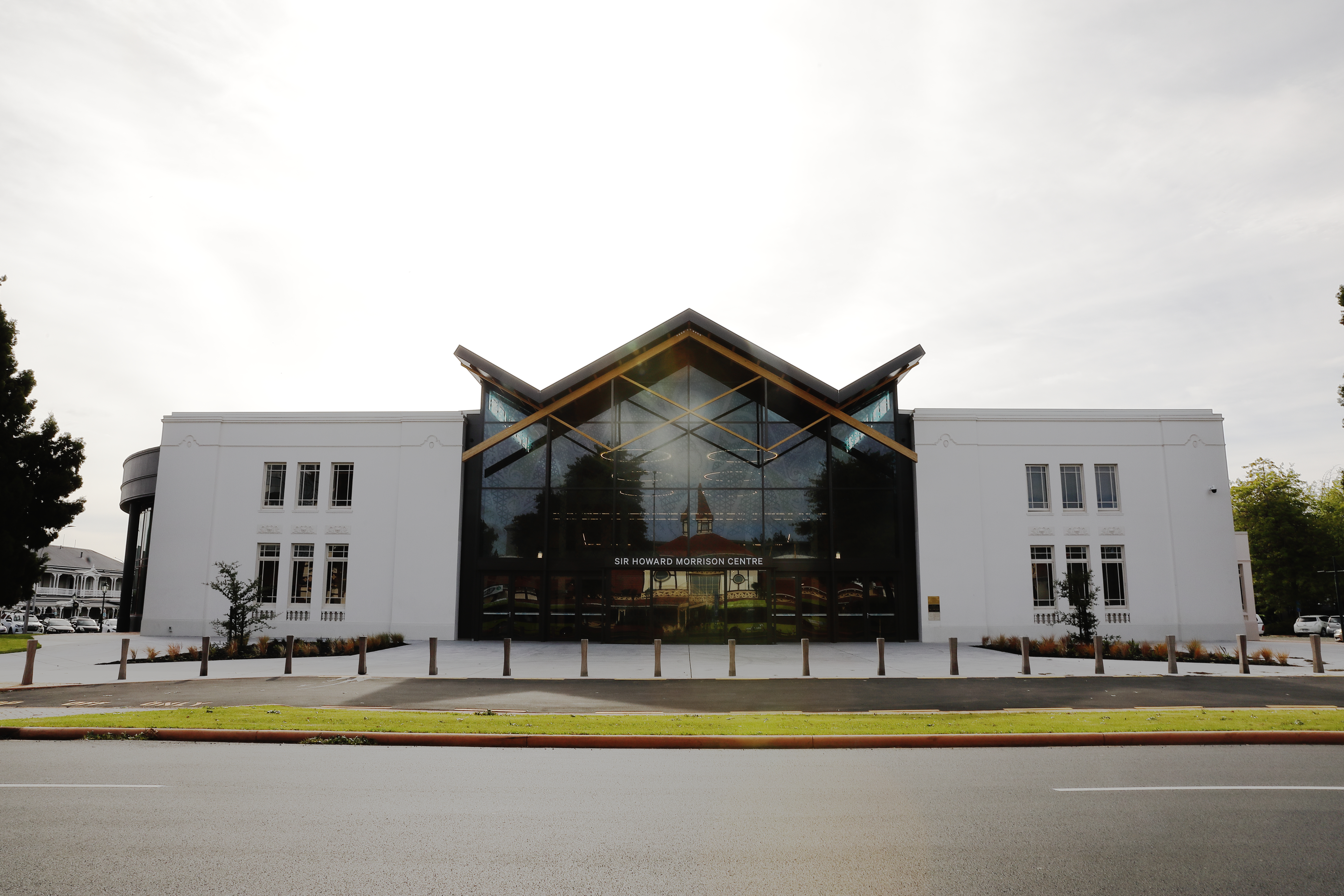 Exterior of the refurbished Sir Howard Morrison Centre, Rotorua. Photo / Mead Norton