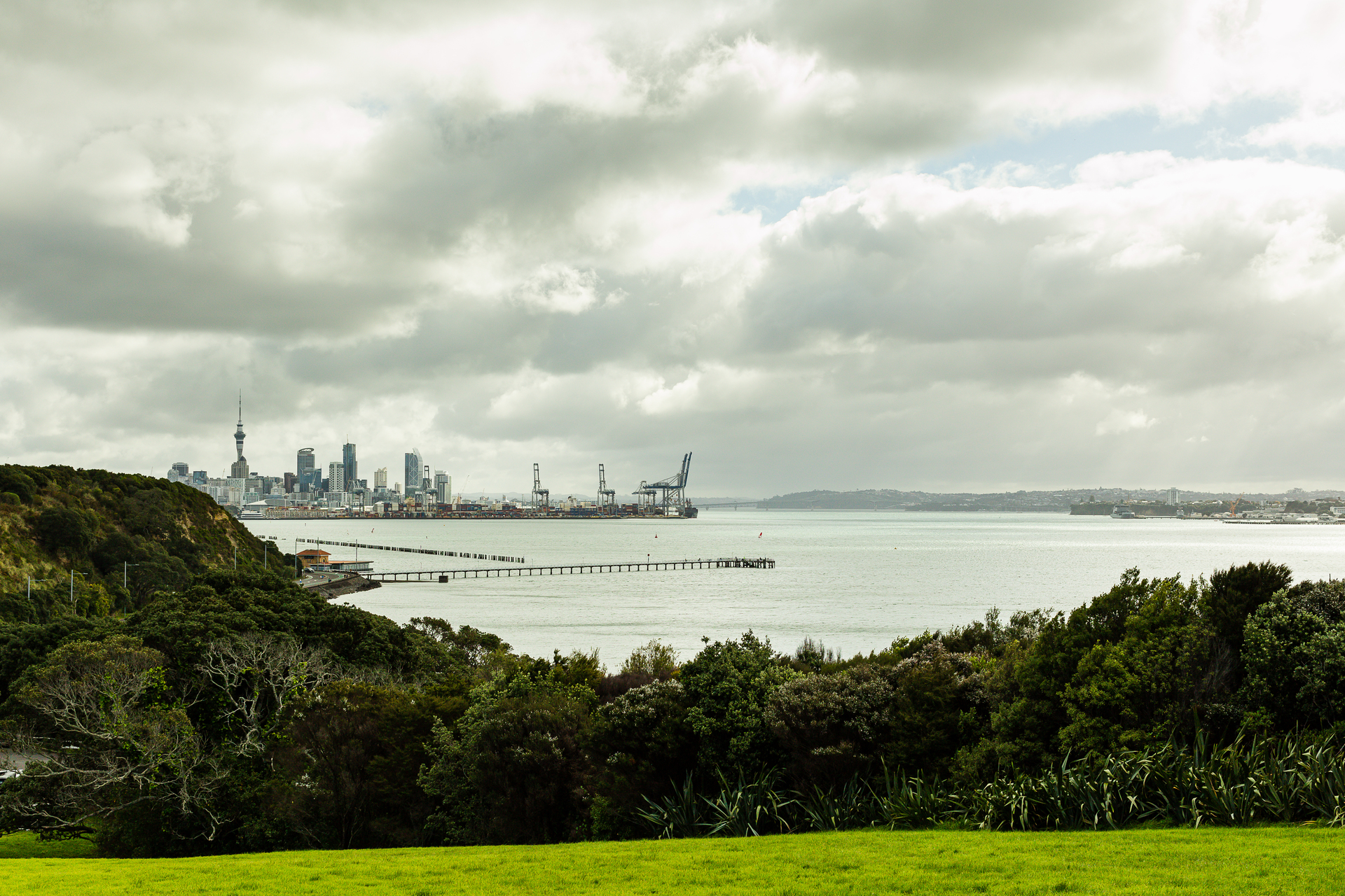 Disputed heritage: the view from Takaparawhau/Bastion Point with Auckland's CBD in the background. Photo / Getty