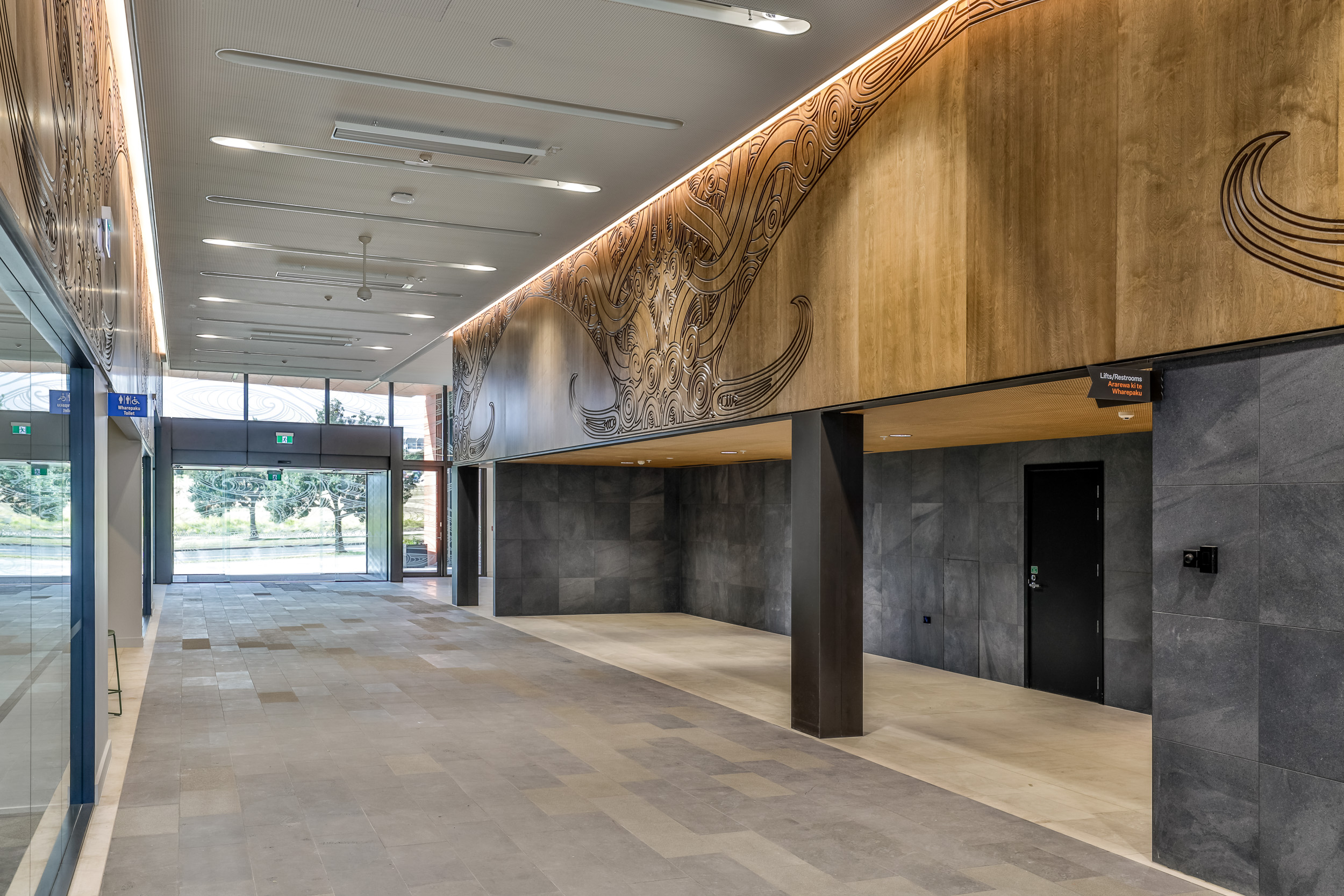 The foyer of the new Munroe Lane by Asset Plus at Albany. Photo / Supplied