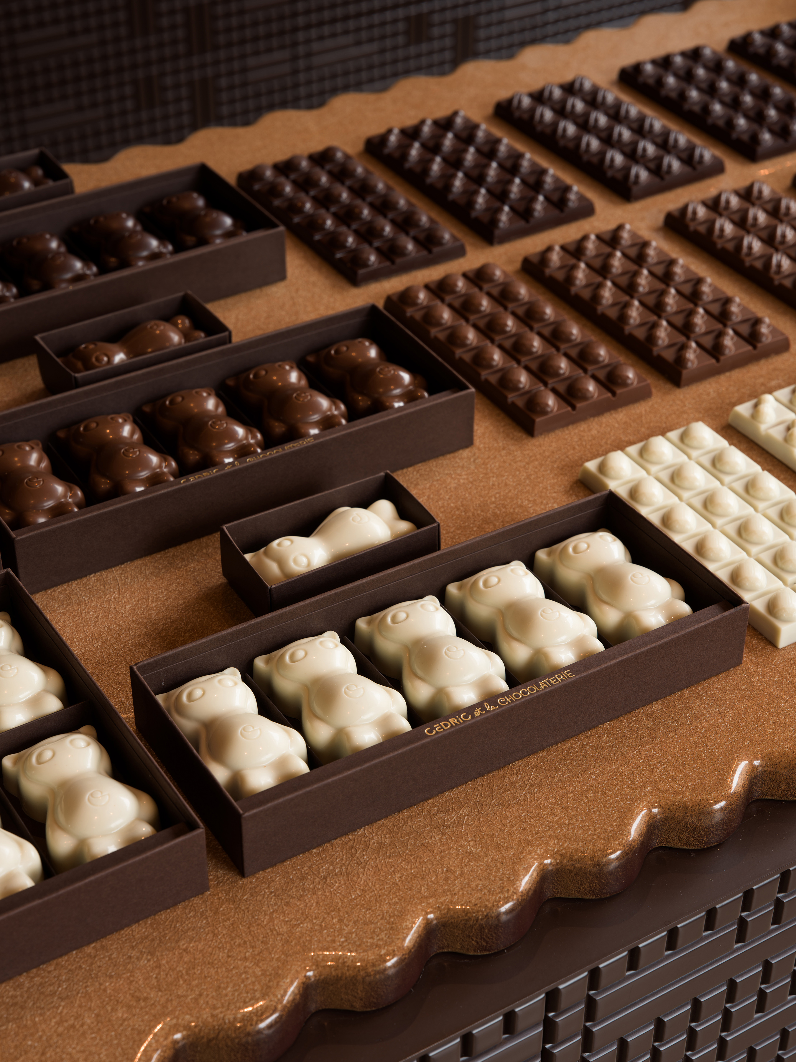 The walls are made to look like chocolate, and the counters like butter cookies. Photo / Matthew Avignone, The New York Times
