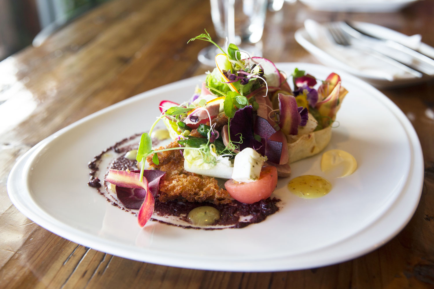 The salad Nicoise at Chikos in Henderson. Photo / Guy Coombes