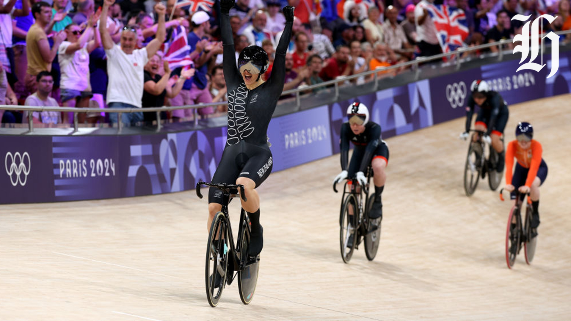 Olympics 2024: Ellesse Andrews wins gold in women's keirin