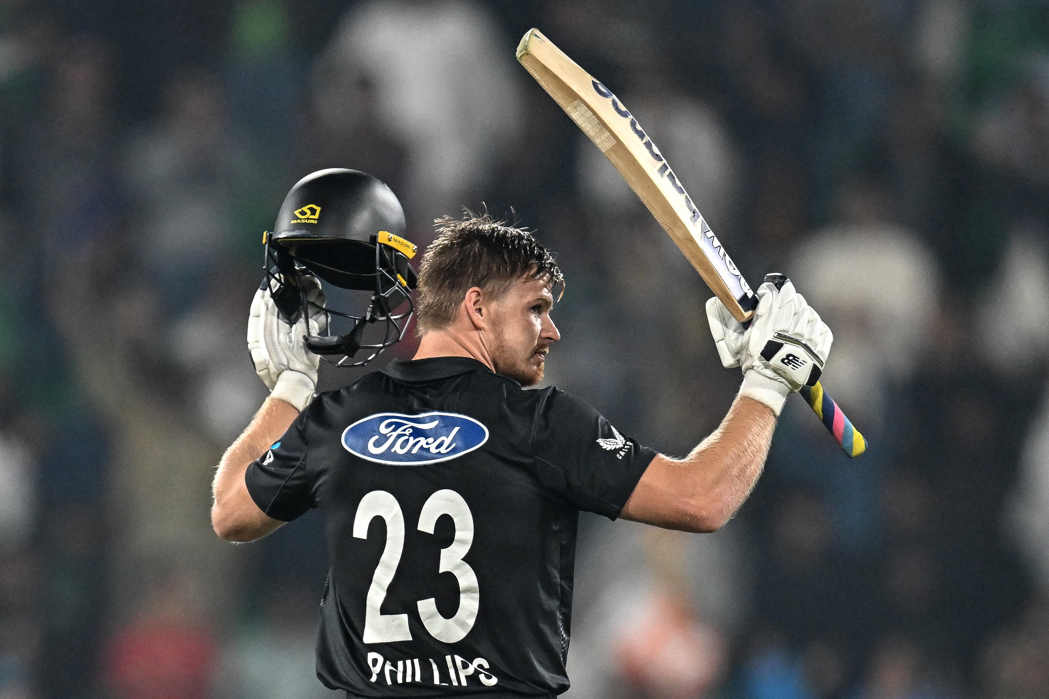 Glenn Phillips scored an unbeaten century as the Black Caps beat Pakistan. Photo / AFP