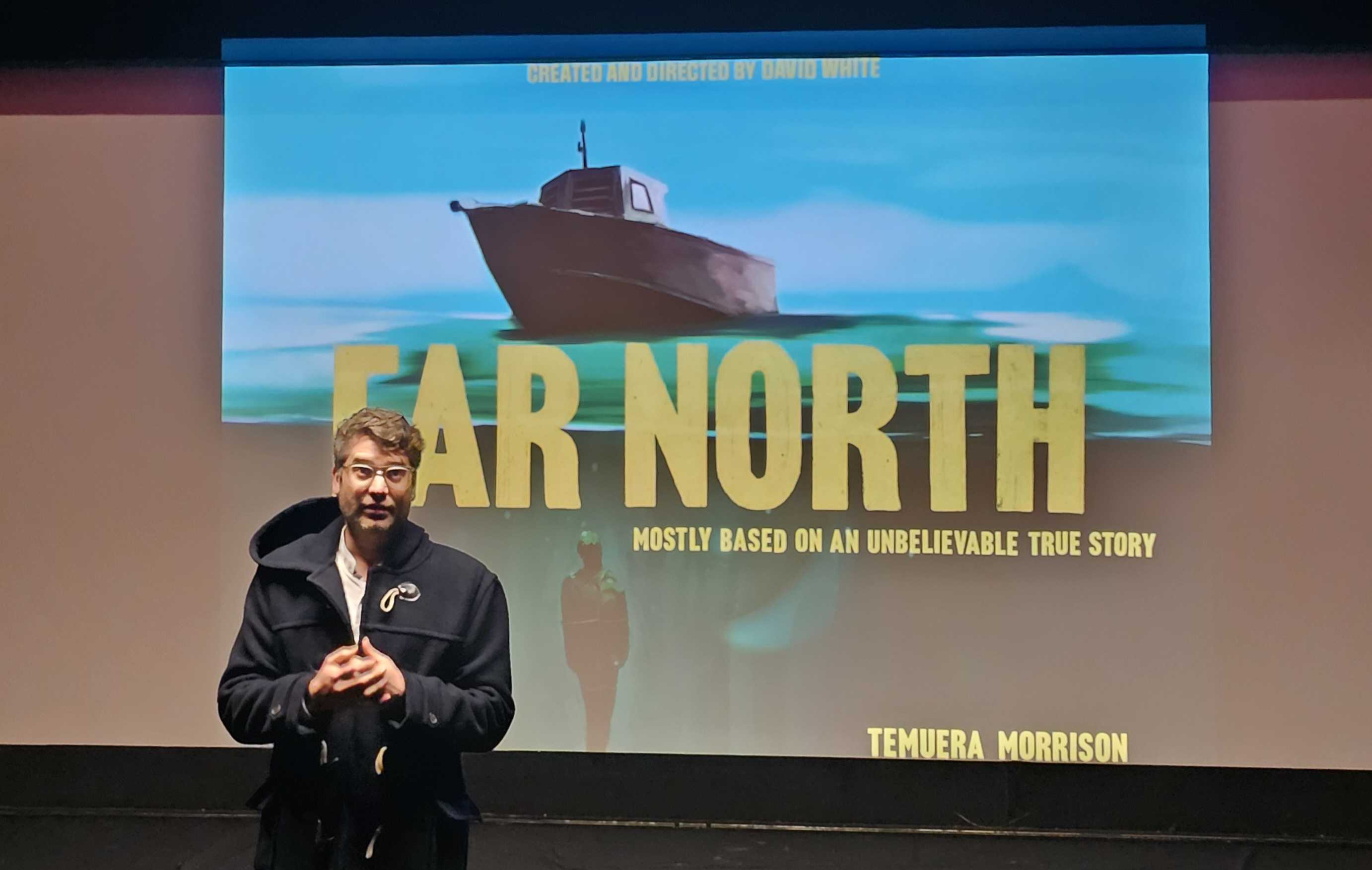 Far North director David White at a special preview of the series in Kāitāia on Thursday night.