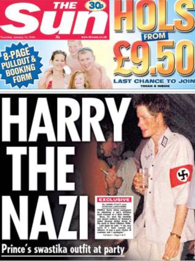 Although it was 15 years ago that Prince Harry dressed as a Nazi, the fact he hasn't acknowledged it while addressing racism issues recently feels like a double standard.