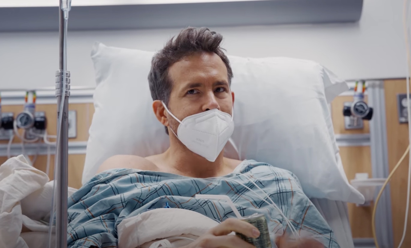 Ryan Reynolds undergoes procedure on camera in a new YouTube video to raise awareness of cancer. Photo / Youtube@Ryan Reynolds