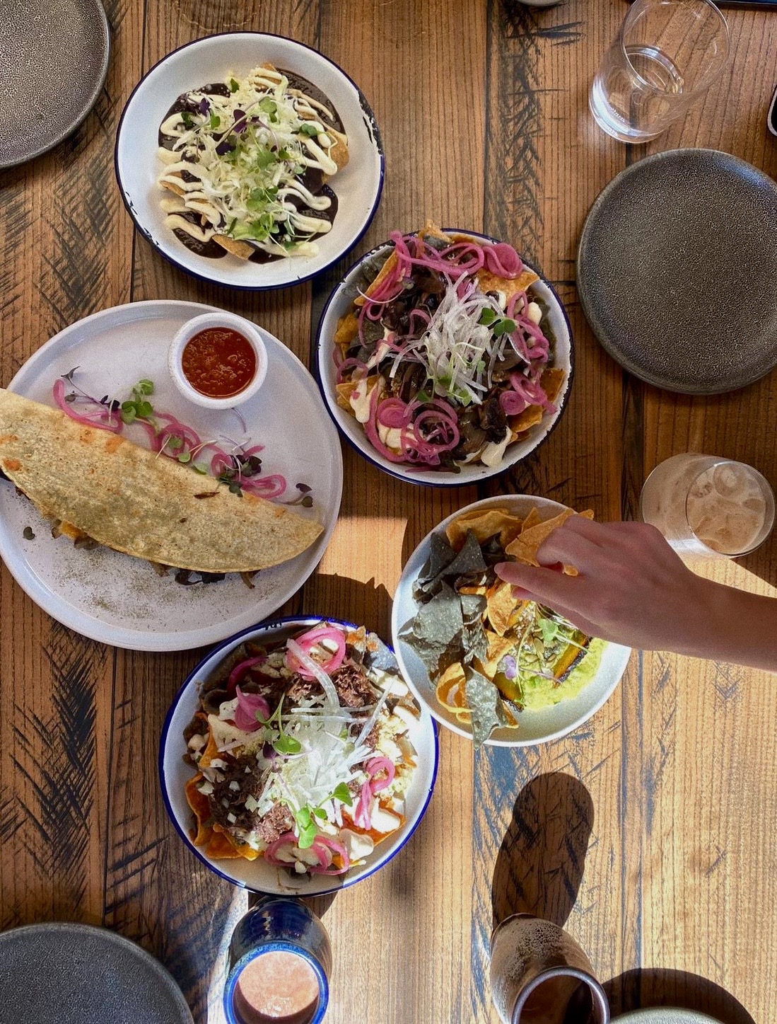Taco Teca's brunch menu.