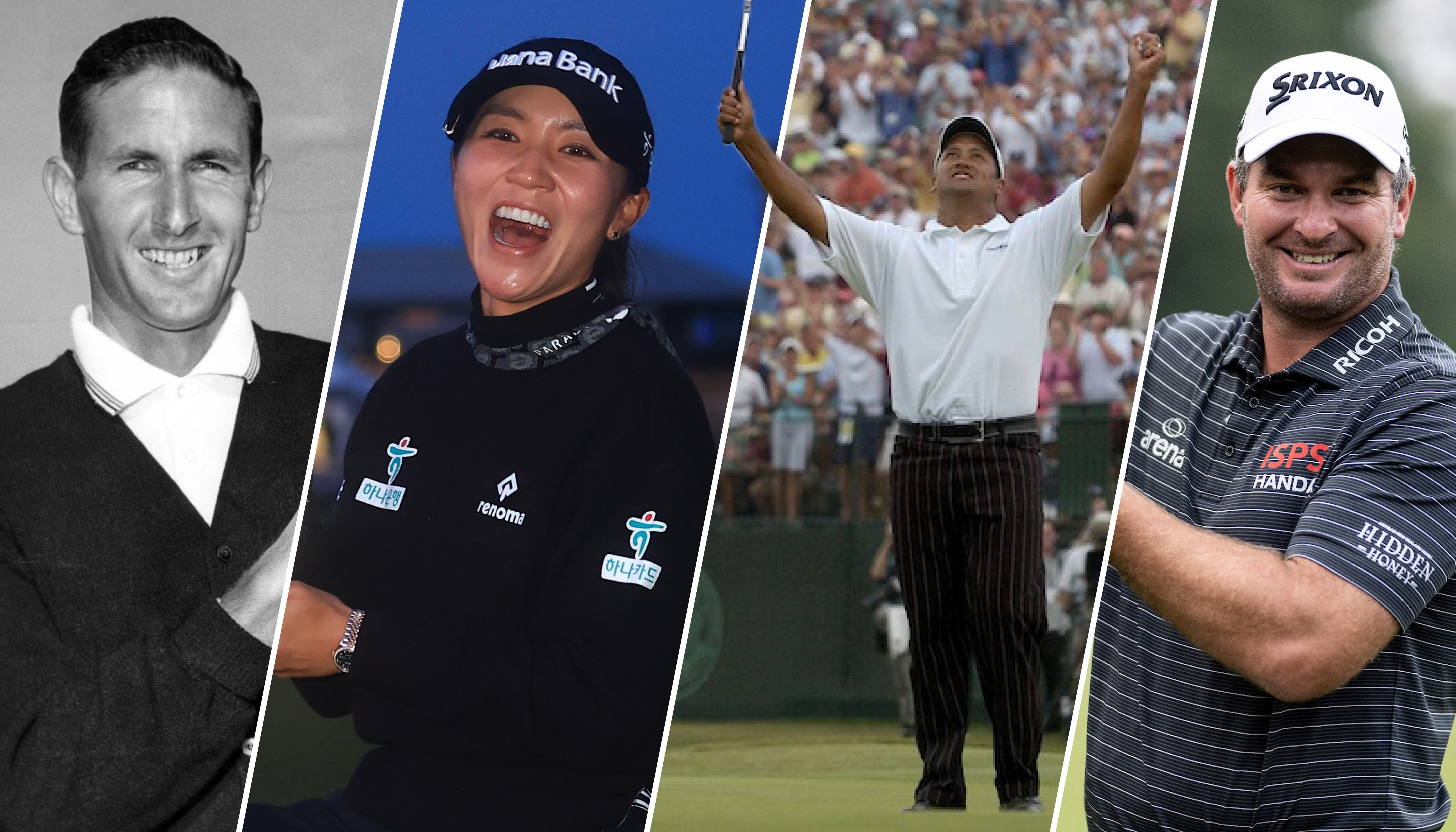 Kiwi golfing champions Sir Bob Charles, Dame Lydia Ko, Michael Campbell and Ryan Fox.