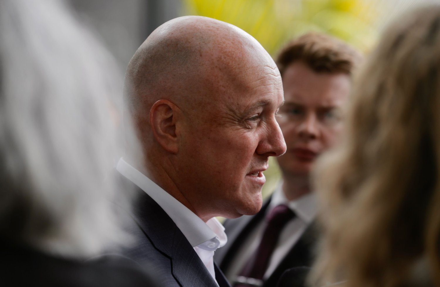 Luxon after meeting with Peters at the Cordis Hotel. Photo / Alex Burton