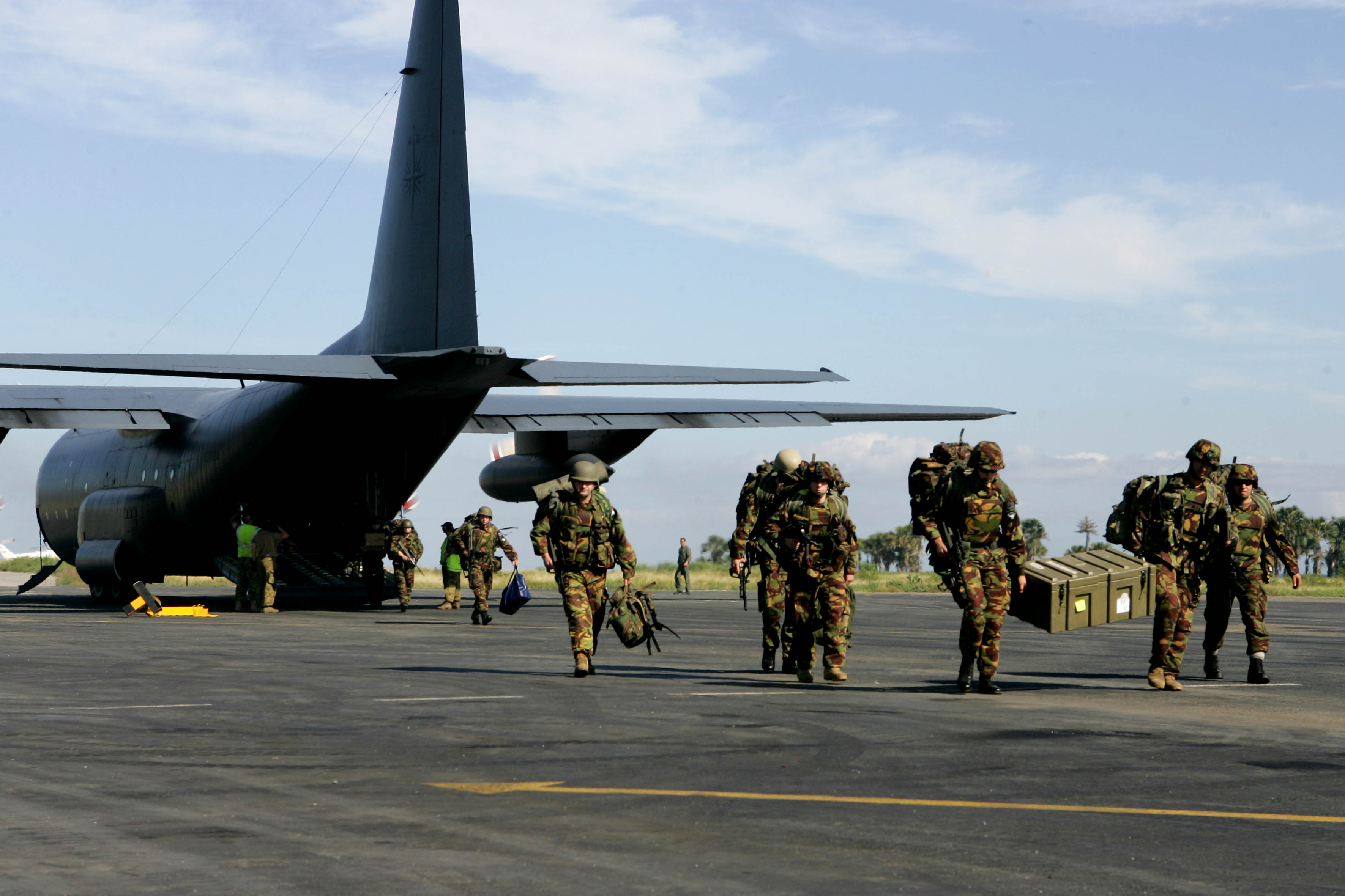 Kiwi Troops in East Timor in 2006. In the most recent NZDF survey, staff morale was at its lowest point since the survey began eight years ago. File photo / NZPA