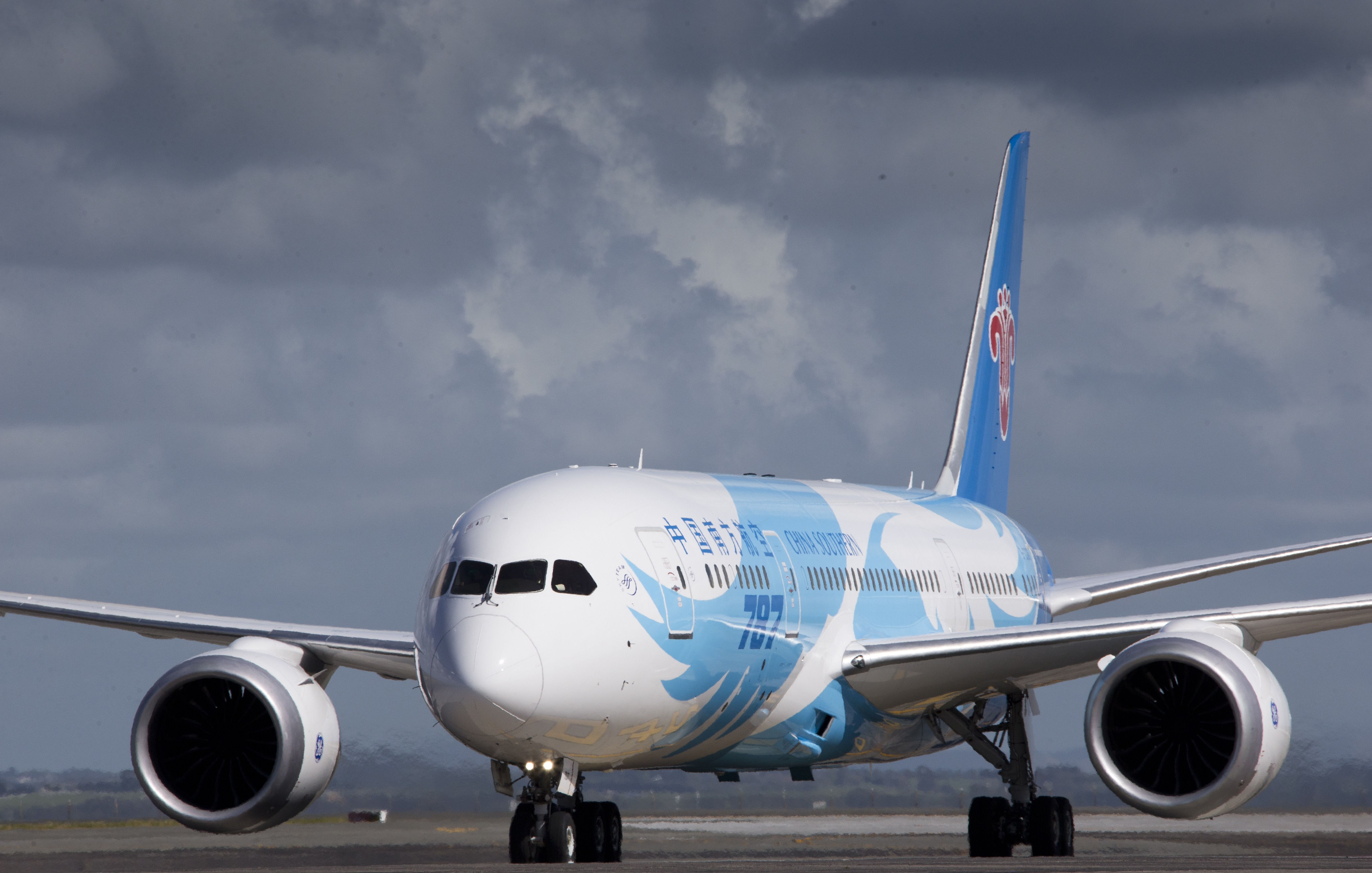 China Southern was the first airline to fly a Dreamliner into New Zealand. Photo  / Greg Bowker