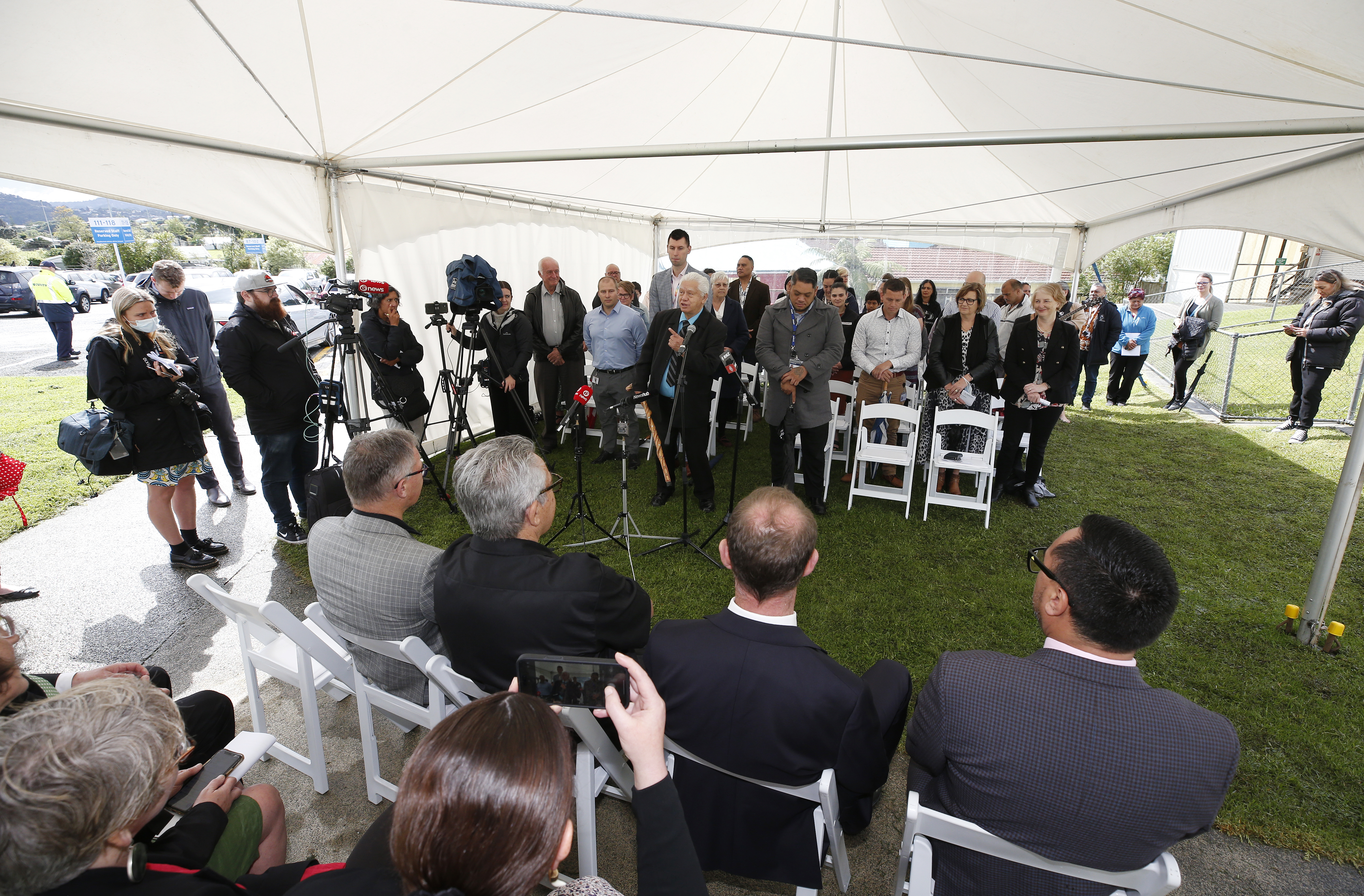 The announcement of the rebuild of Whangārei Hospital. Photo / Michael Cunningham