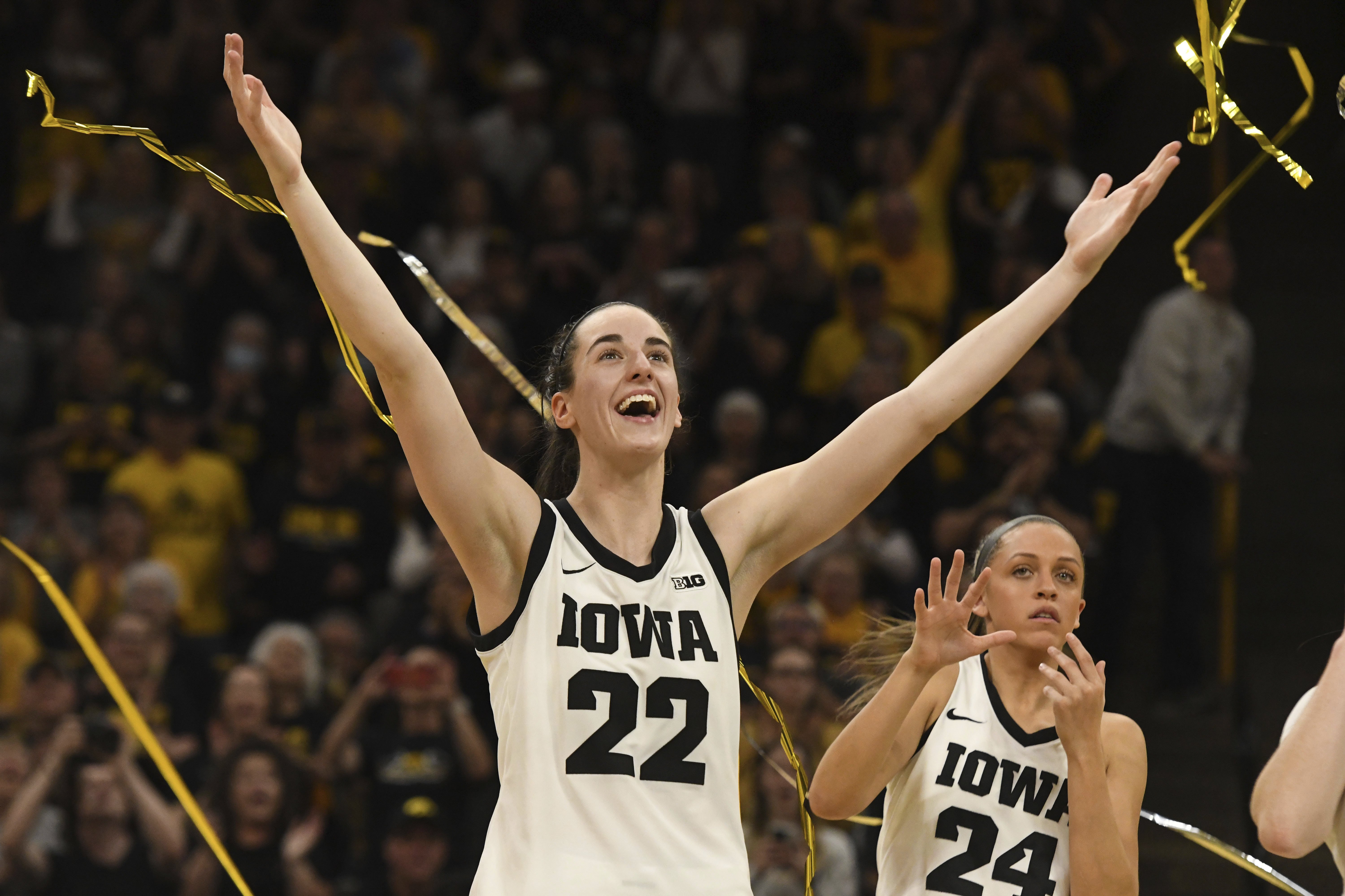 Iowa guard Caitlin Clark has become one of America's biggest stars. Photo / AP