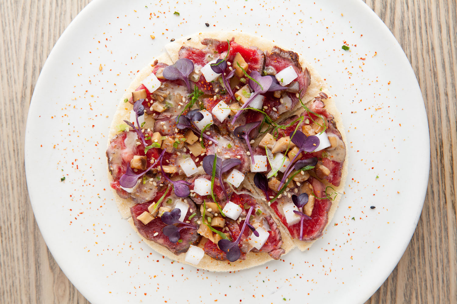 The beef tostada at Azabu in Ponsonby. Picture / Babiche Martens.