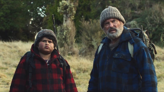 Sam Neill with co-star Julian Dennison in Hunt for the Wilderpeople. 