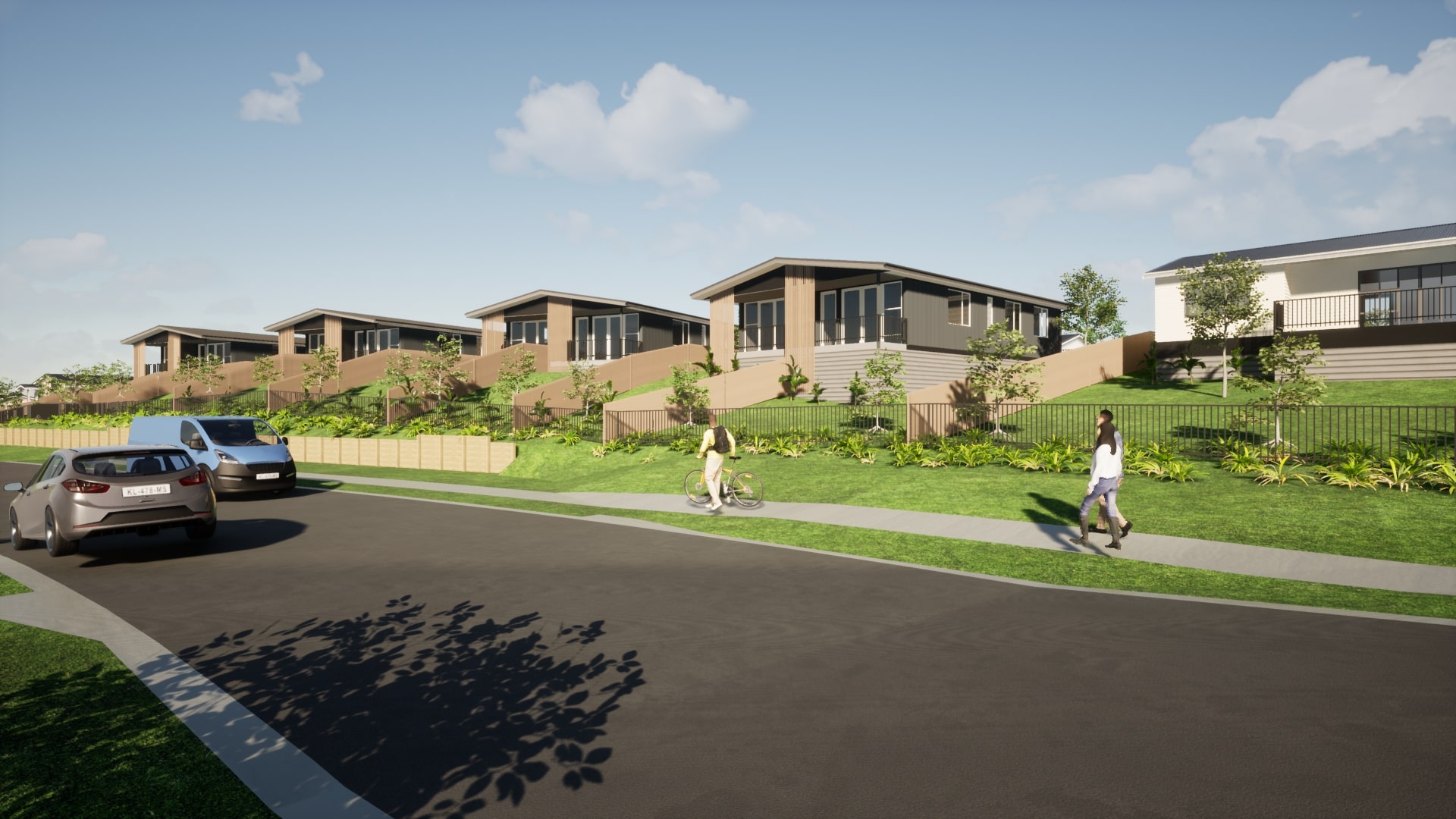 What new houses on Quartz Ave will look like.