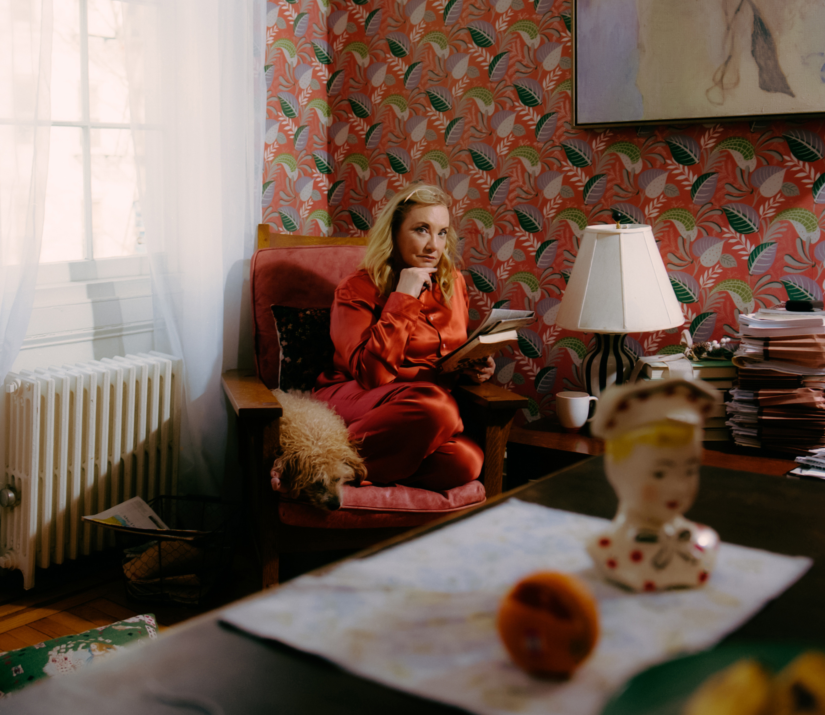 J. Smith-Cameron in the Manhattan apartment she shares with her husband, the filmmaker and playwright Kenneth Lonergan in New York. Photo / Justin J. Wee, The New York Times