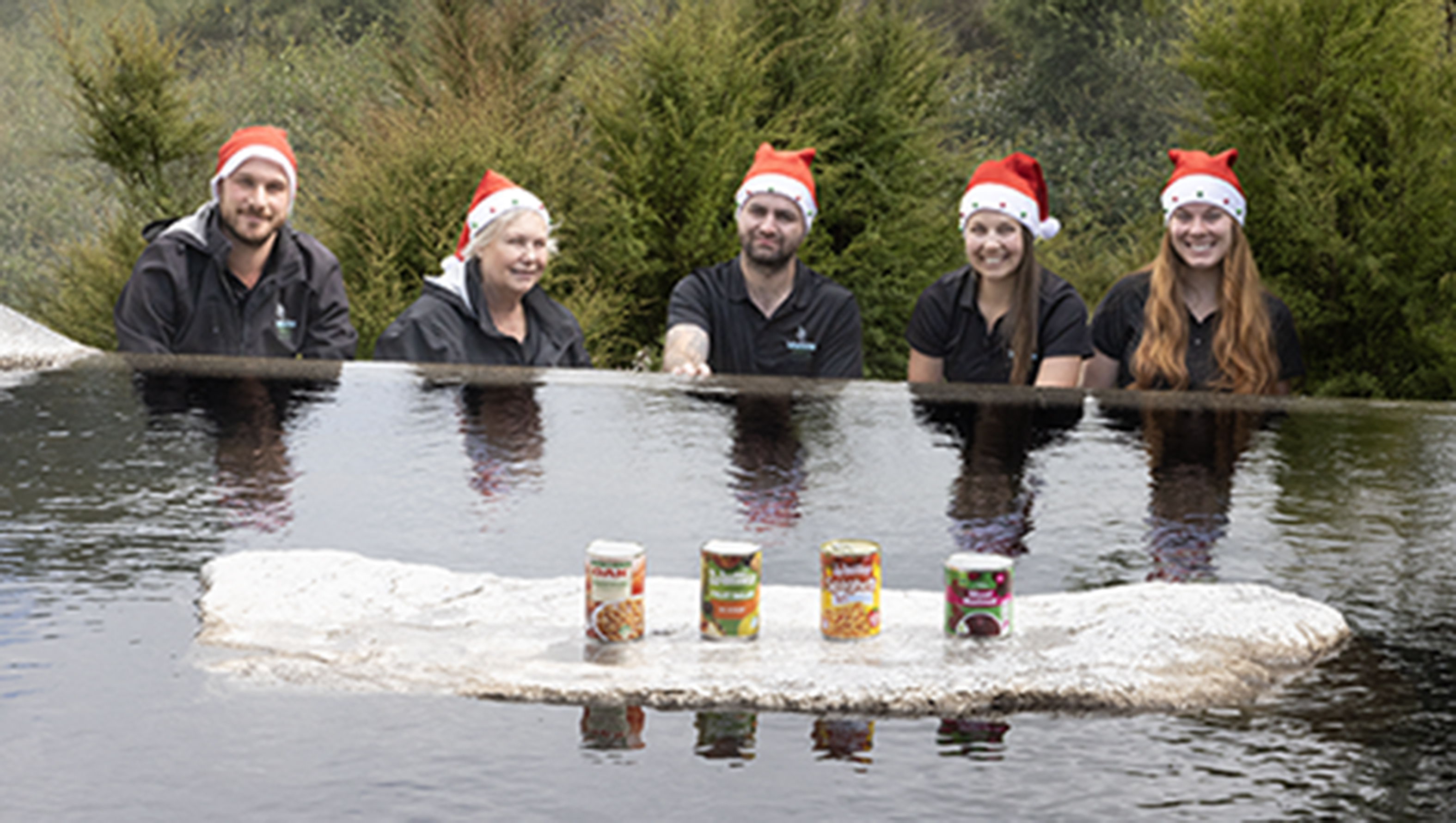 From left: Jordan O'Reilly-Schwass, Lisa Bowie, Callum Rogers, Sophie Bowie, and Lydia Van de Castle. Photo / Andrew Warner