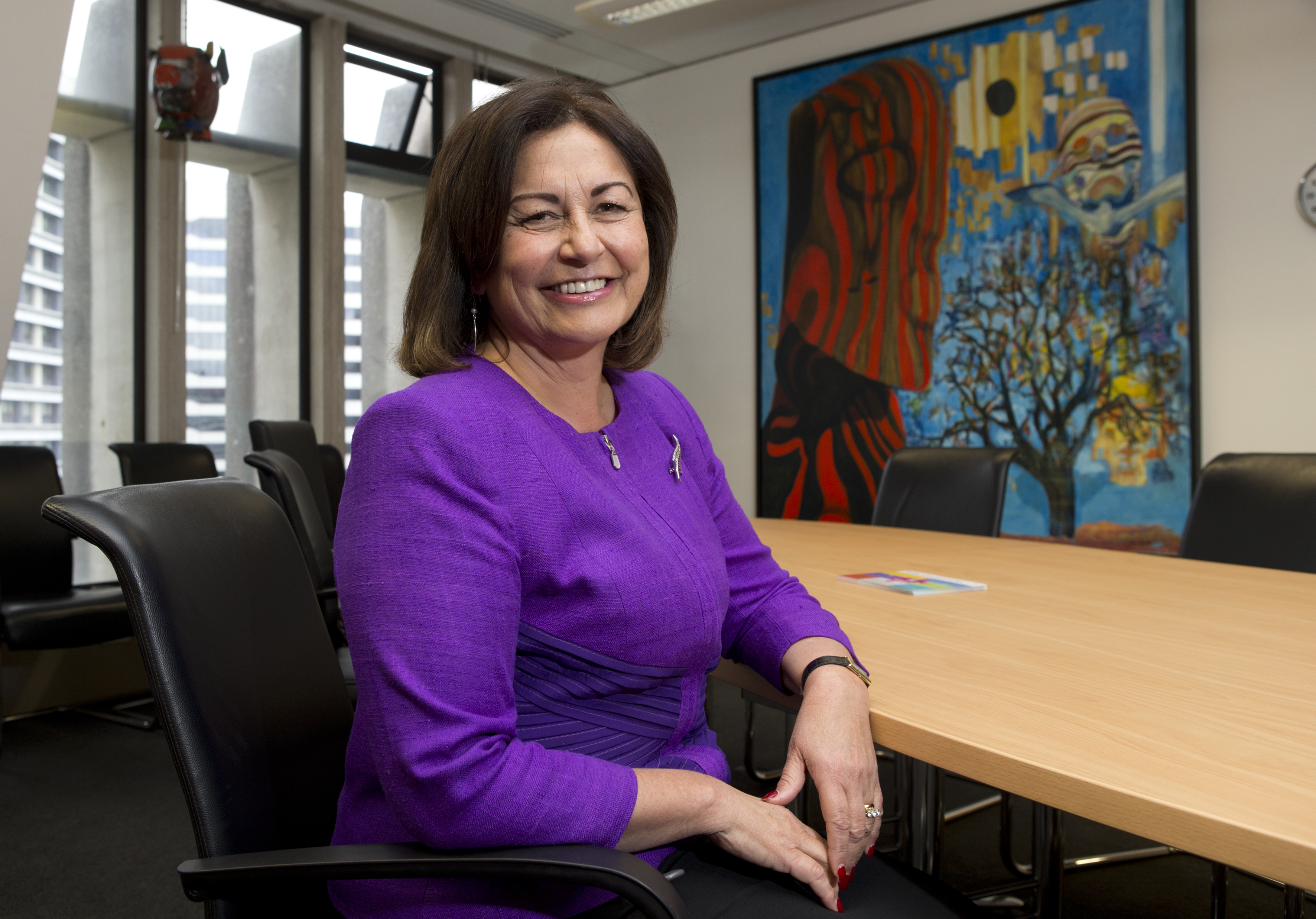 Education Minister Hekia Parata in her Beehive office. Photo / Mark Mitchell