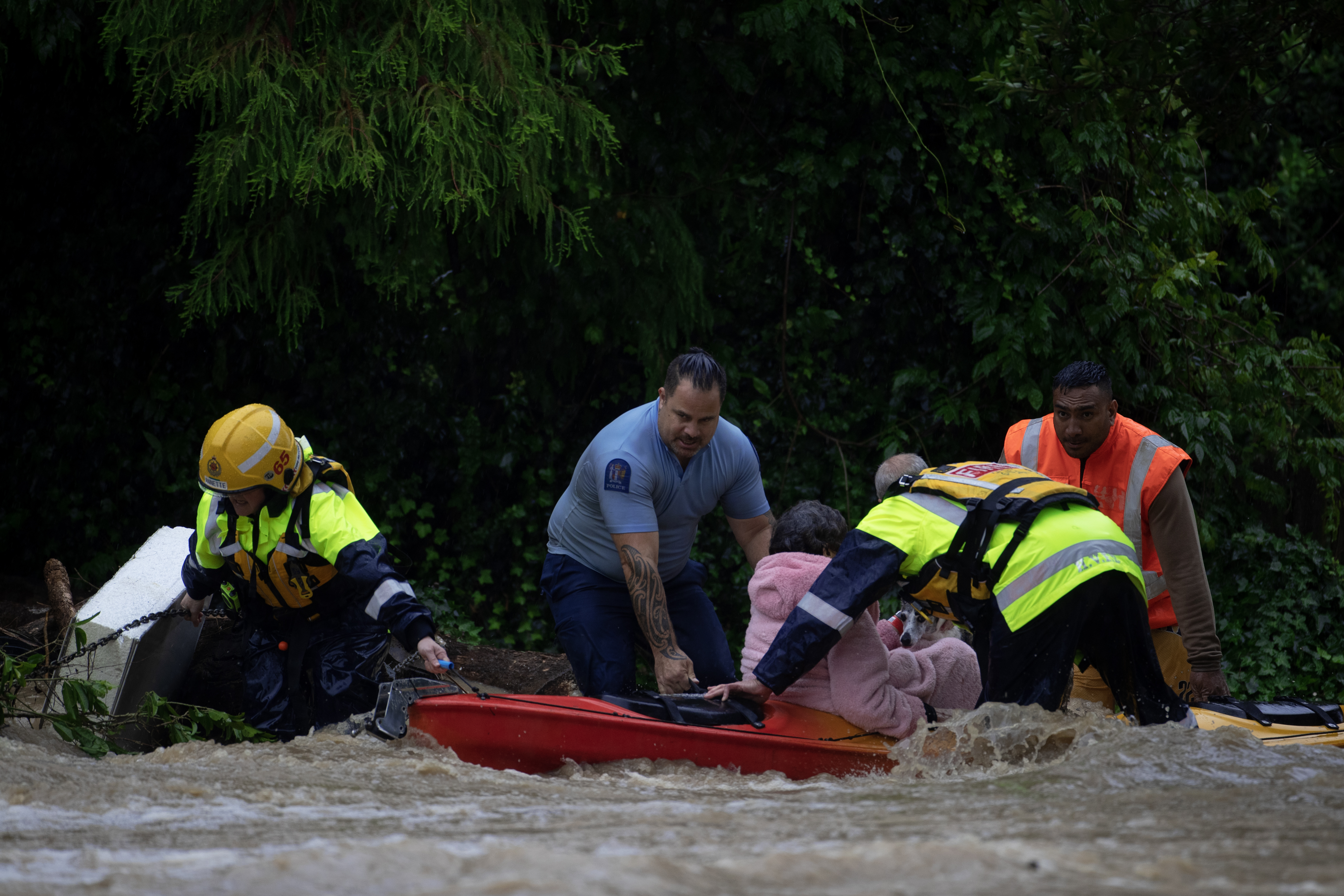 Evacuations were part of Auckland-wide Anniversary Weekend flood response action amid record rainfall. Photo / Hayden Woodward