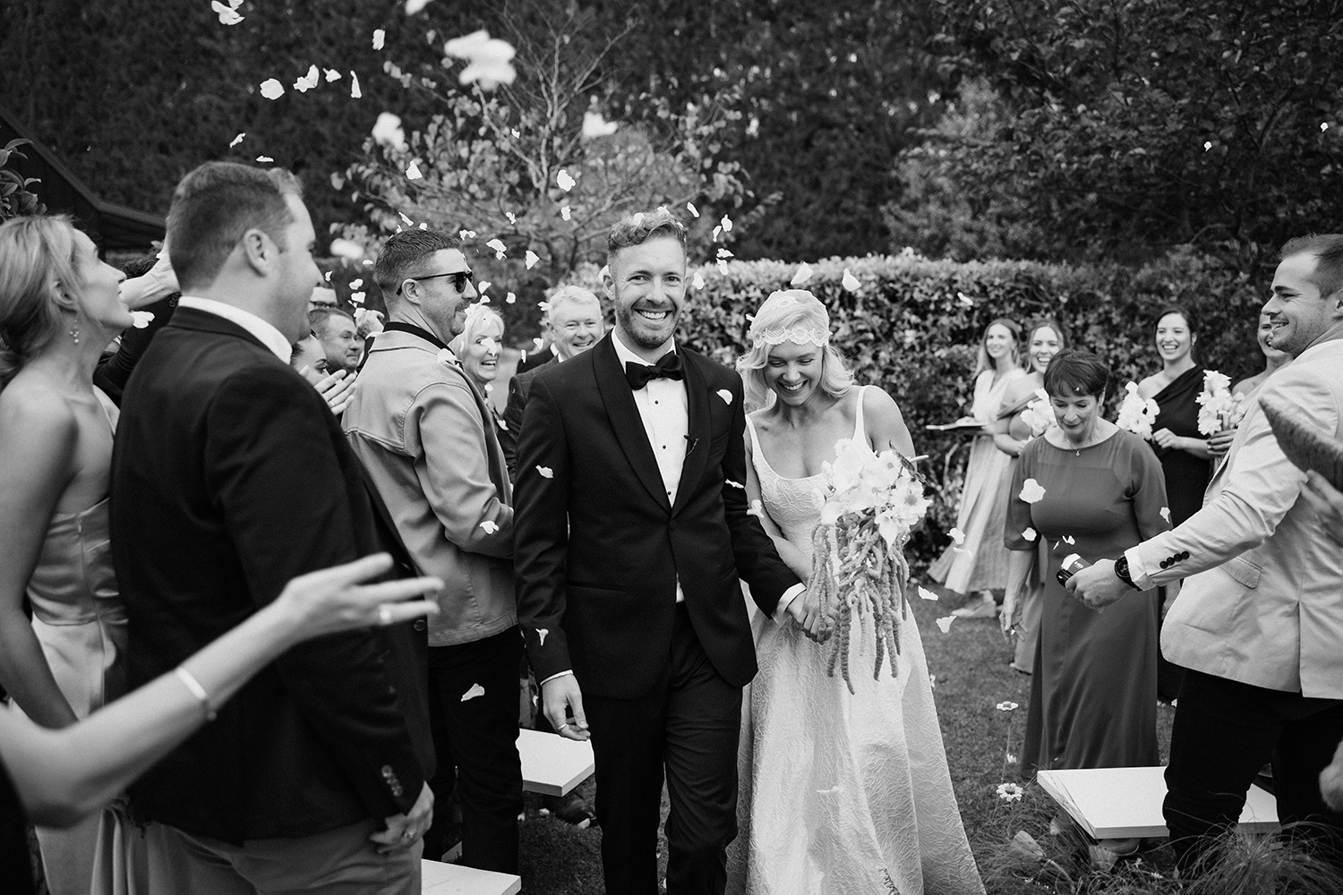 Sam and Natalie Gunn wanted a casual and relaxed day. Photo / Ana Galloway