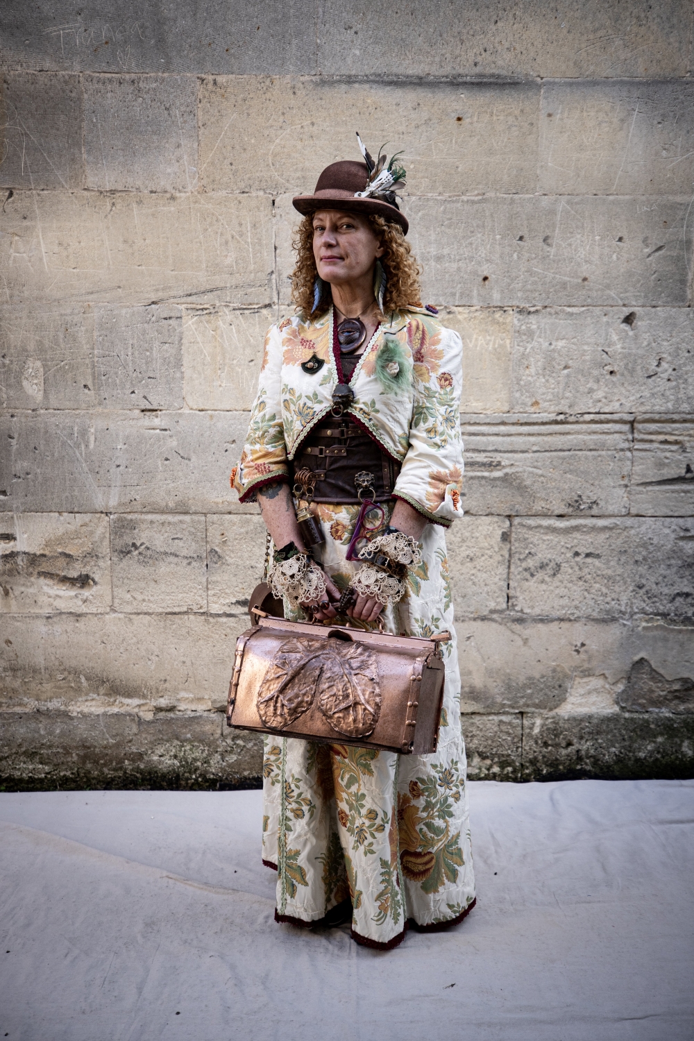 Tricia Carr attends the Steampunk Festival 2024 in Oamaru. Photo / Dean Purcell