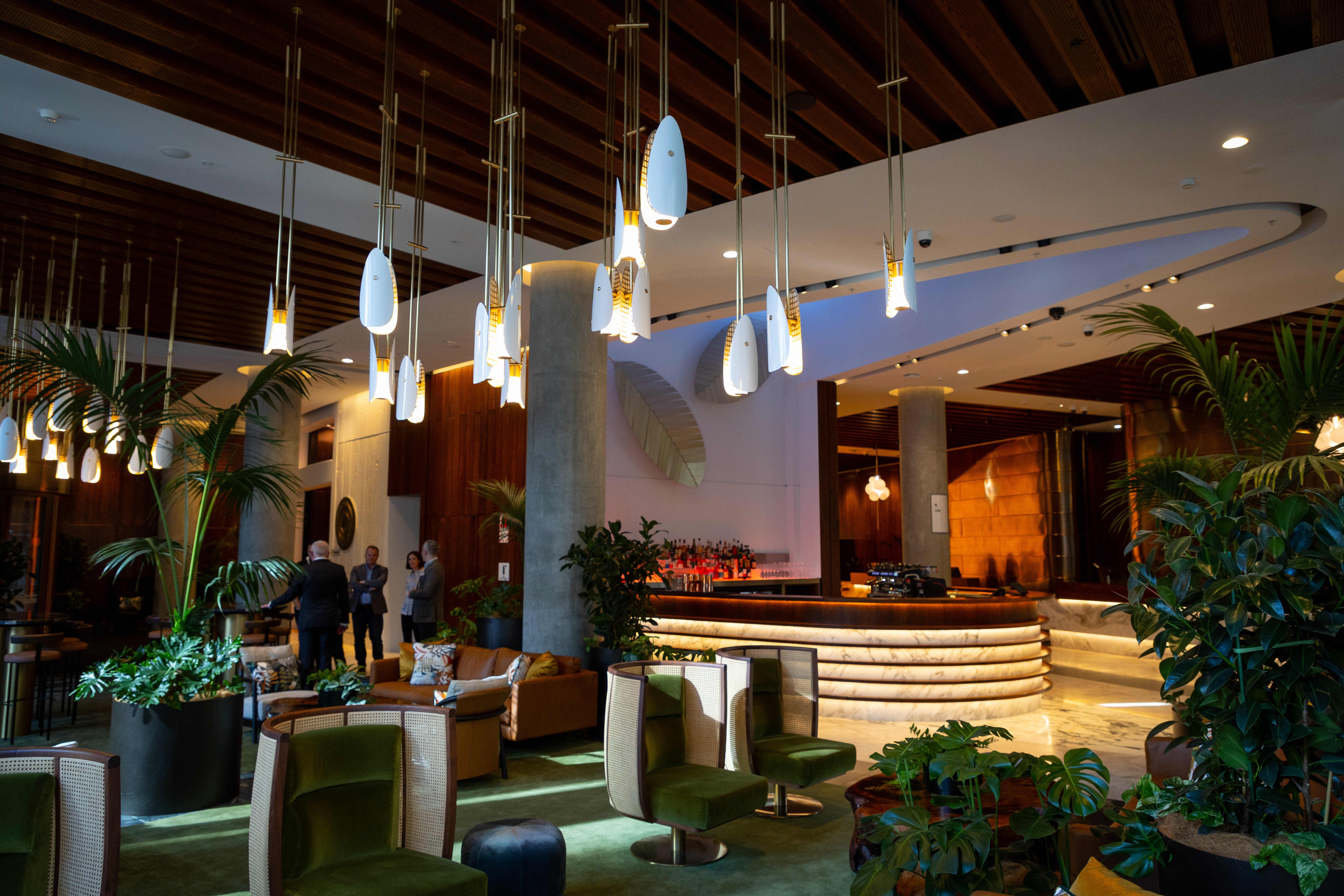 Onyx Bar in the new Horizon by SkyCity has a tropical theme. Photo / Michael Craig