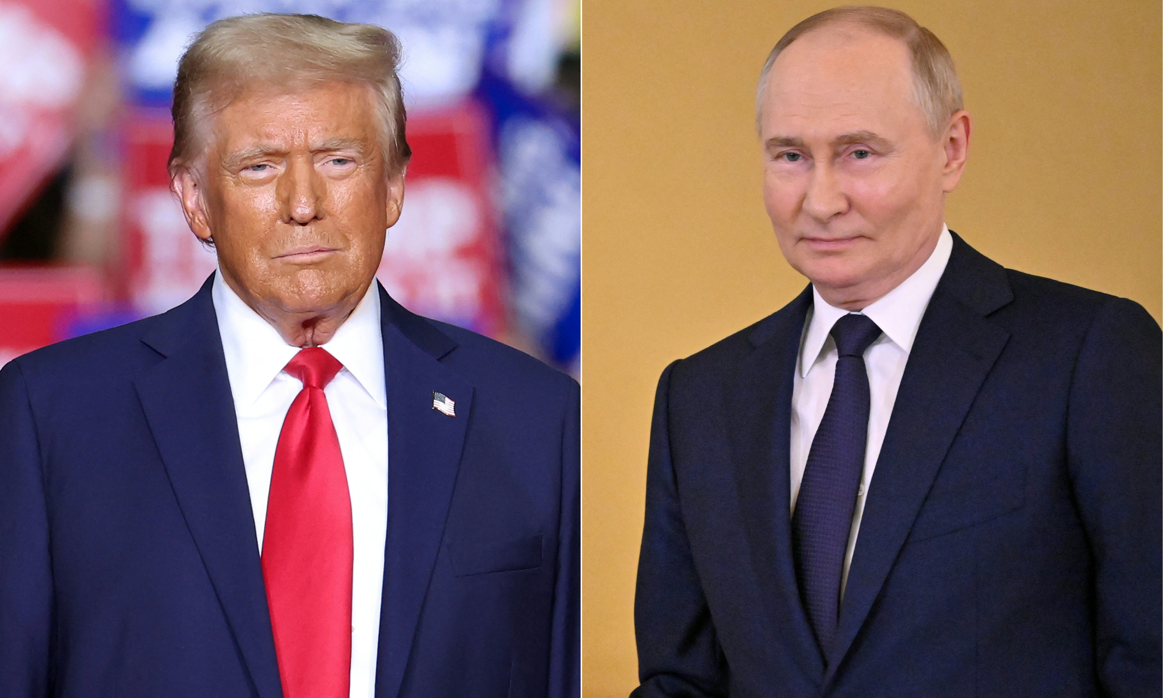 Donald Trump has reportedly reminded Vladimir Putin of America's sizeable military presence in Europe. Photo / AFP