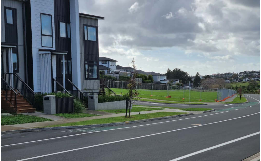 The development on Bonair Cres in the northern suburb of Millwater has been controversial since the beginning. Photo / Supplied