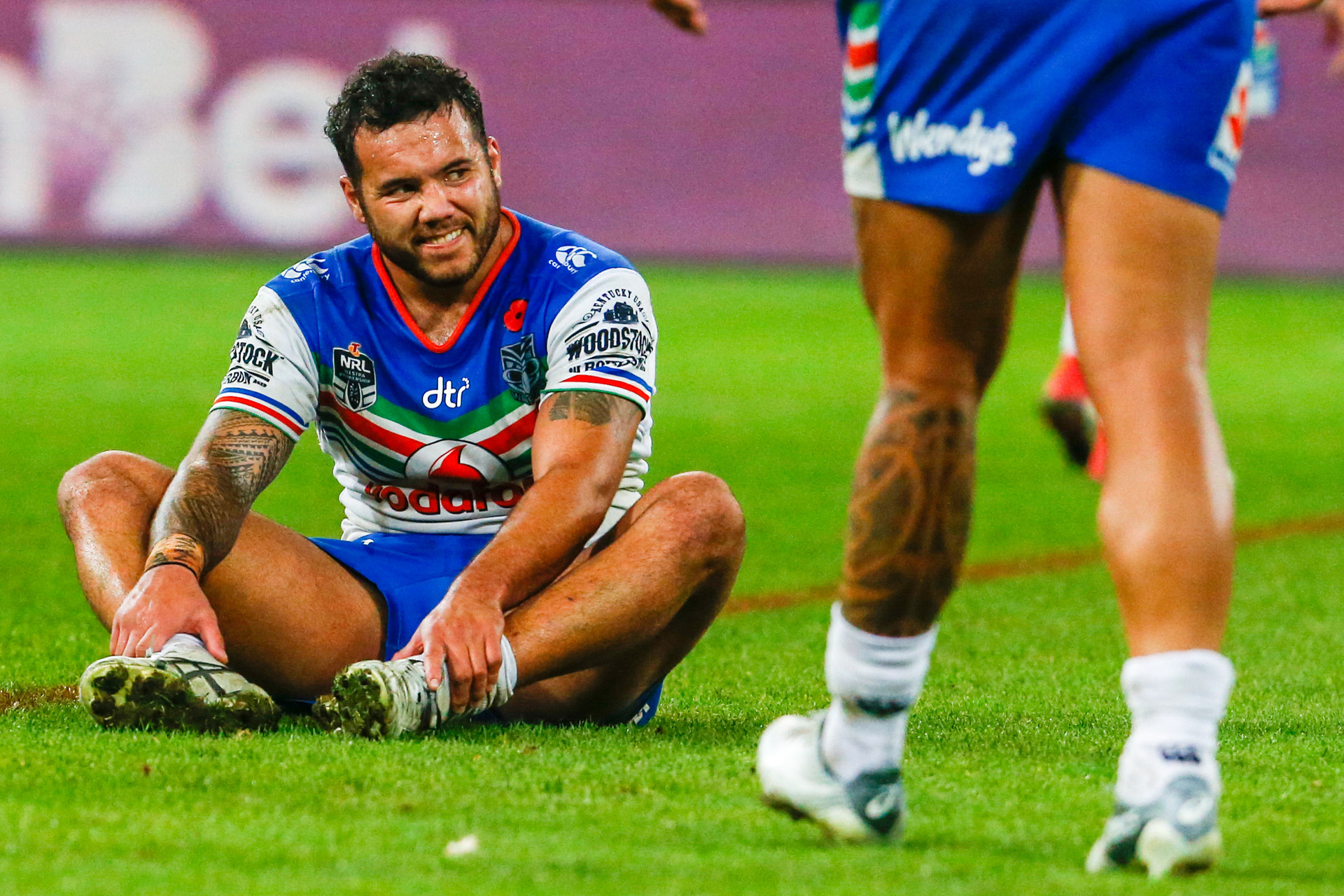 Vodafone Warriors in Anzac jersey for Storm clash