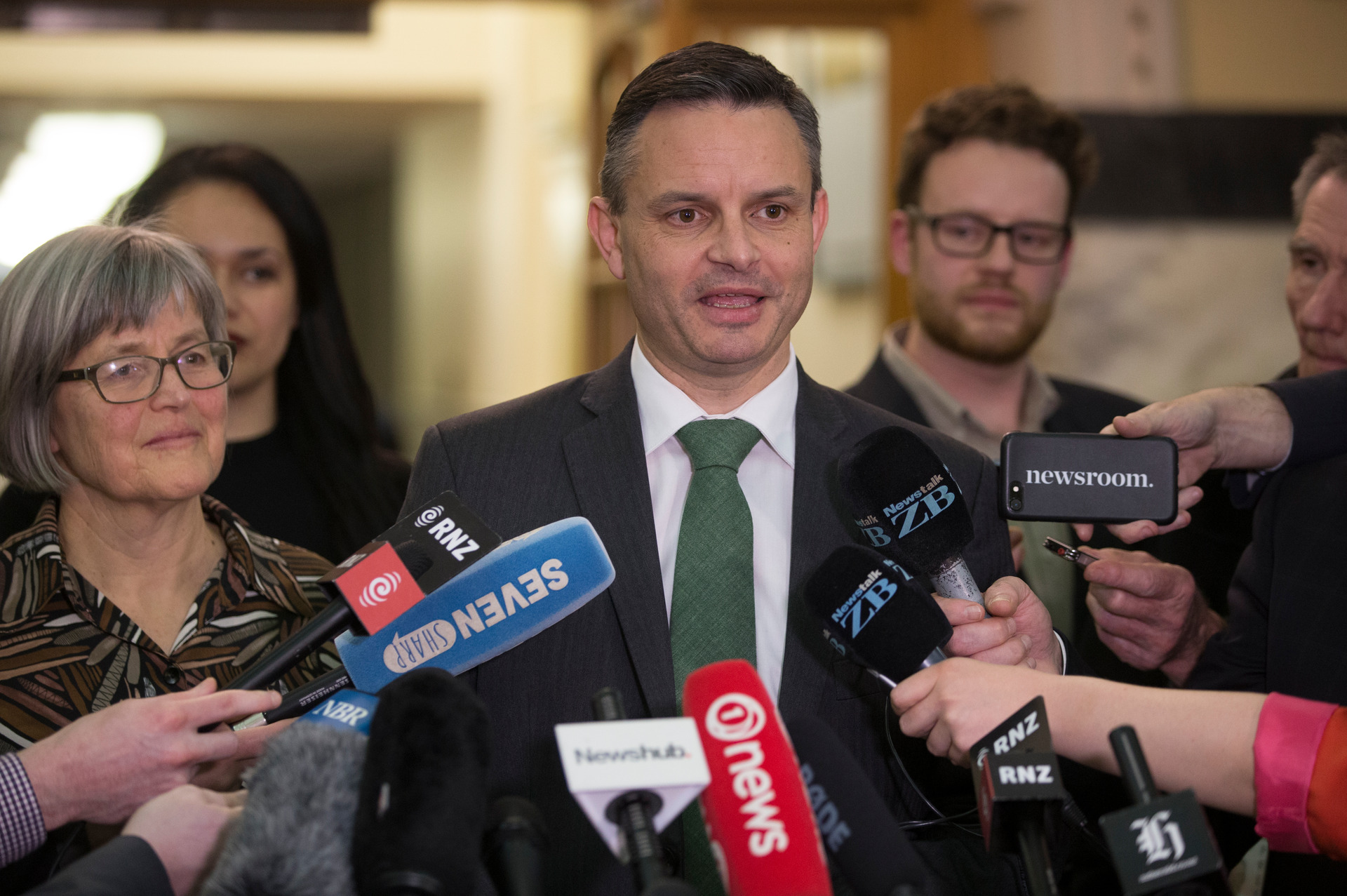 Green Party co-leader and Climate Change Minister James Shaw was attacked as he walked to work. Photo / Mark Mitchell