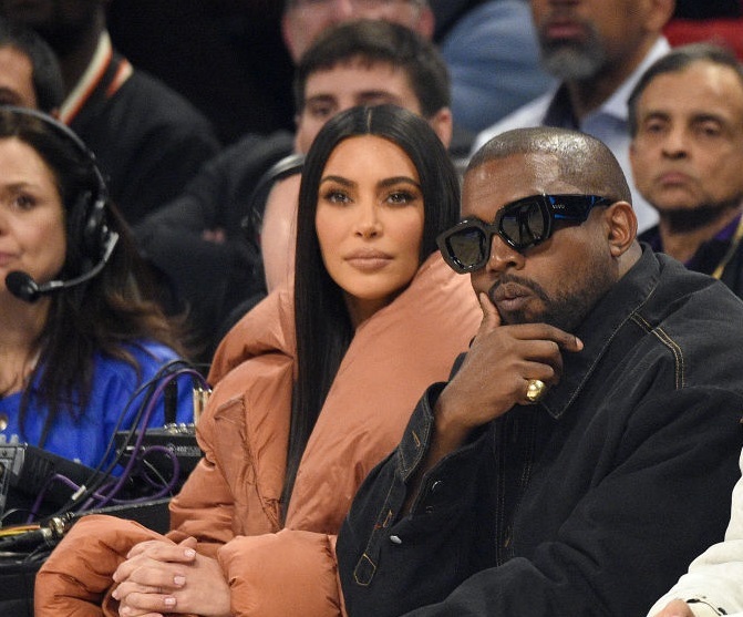 Kim Kardashian (left) and Kanye West. Photo / Getty Images