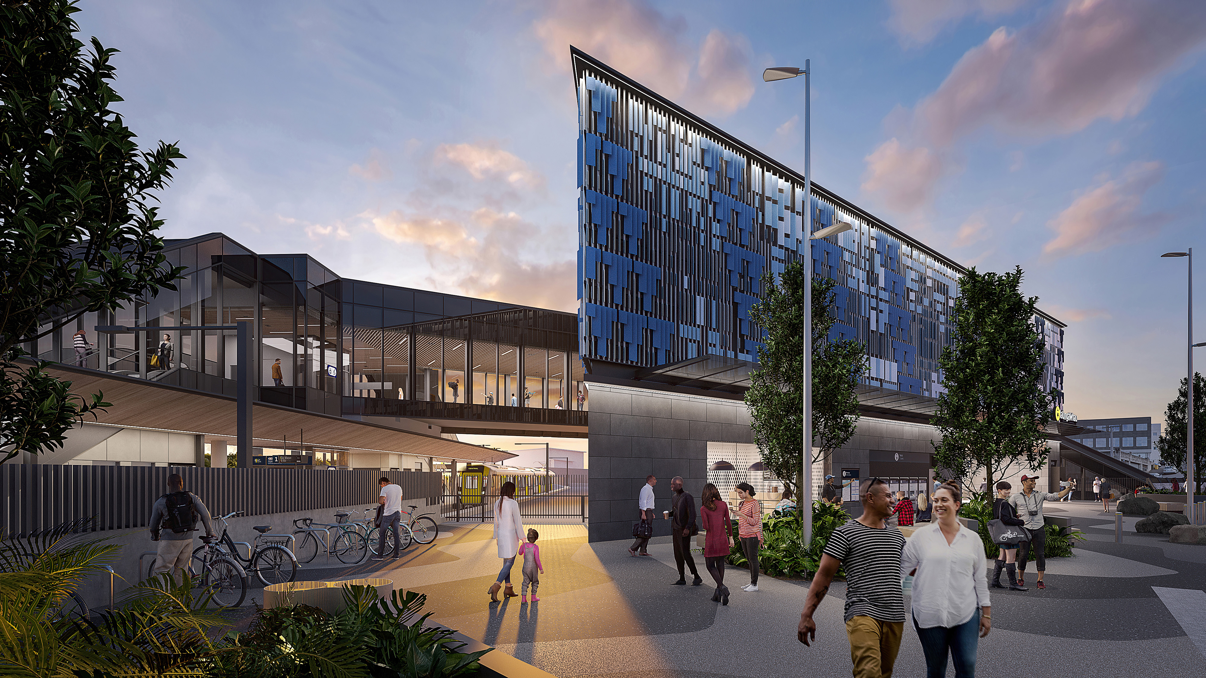 City Rail Link / CRL station Maungawhau Mt Eden - exterior artist impression render. Photo / Supplied