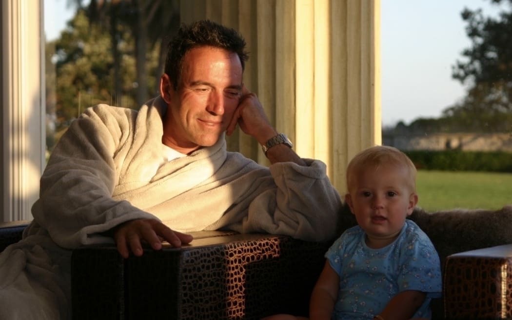 Graeme Hart with his granddaughter Jemima Hawkesby. Photo / Supplied