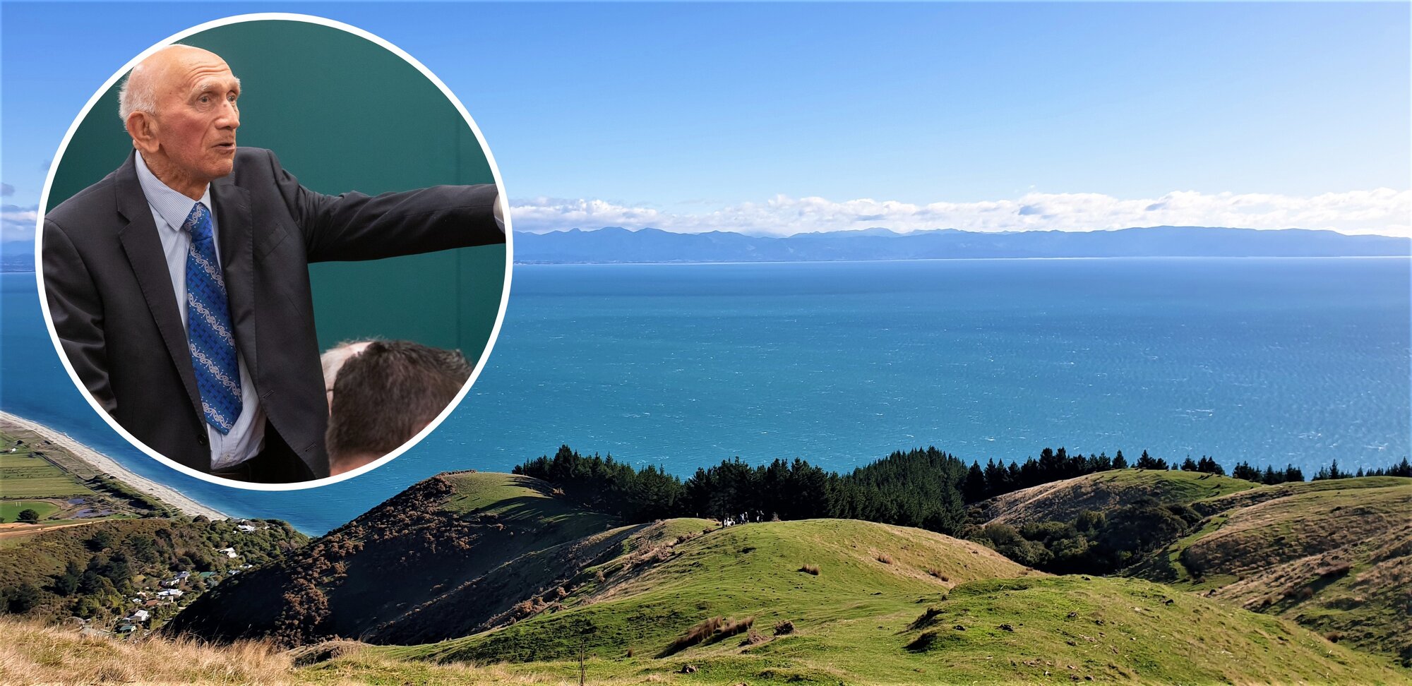 Kaumātua Rore Stafford has been the driver of a long-running legal claim against the Crown for the return of land to descendants of Māori in the top of the South Island. Image / NZME composite