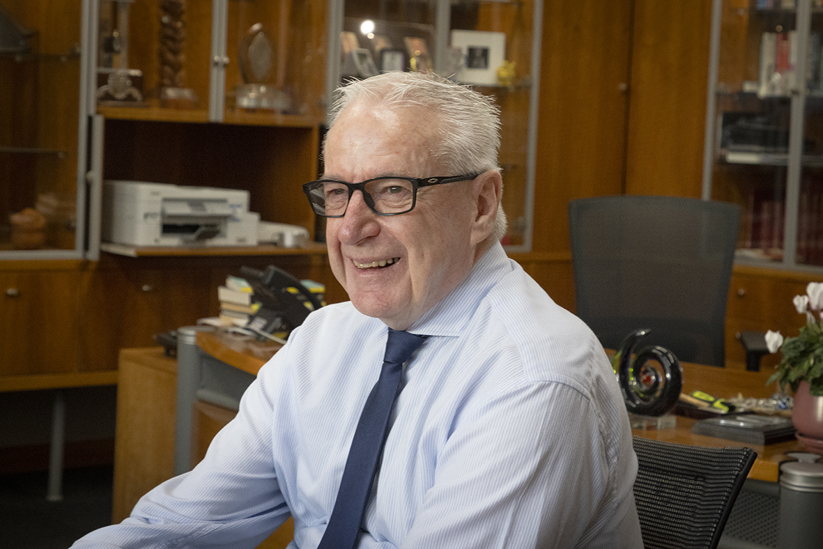 Rotorua Boys' High School principal Chris Grinter is retiring after 33 years at Raukura. Photo / Andrew Warner