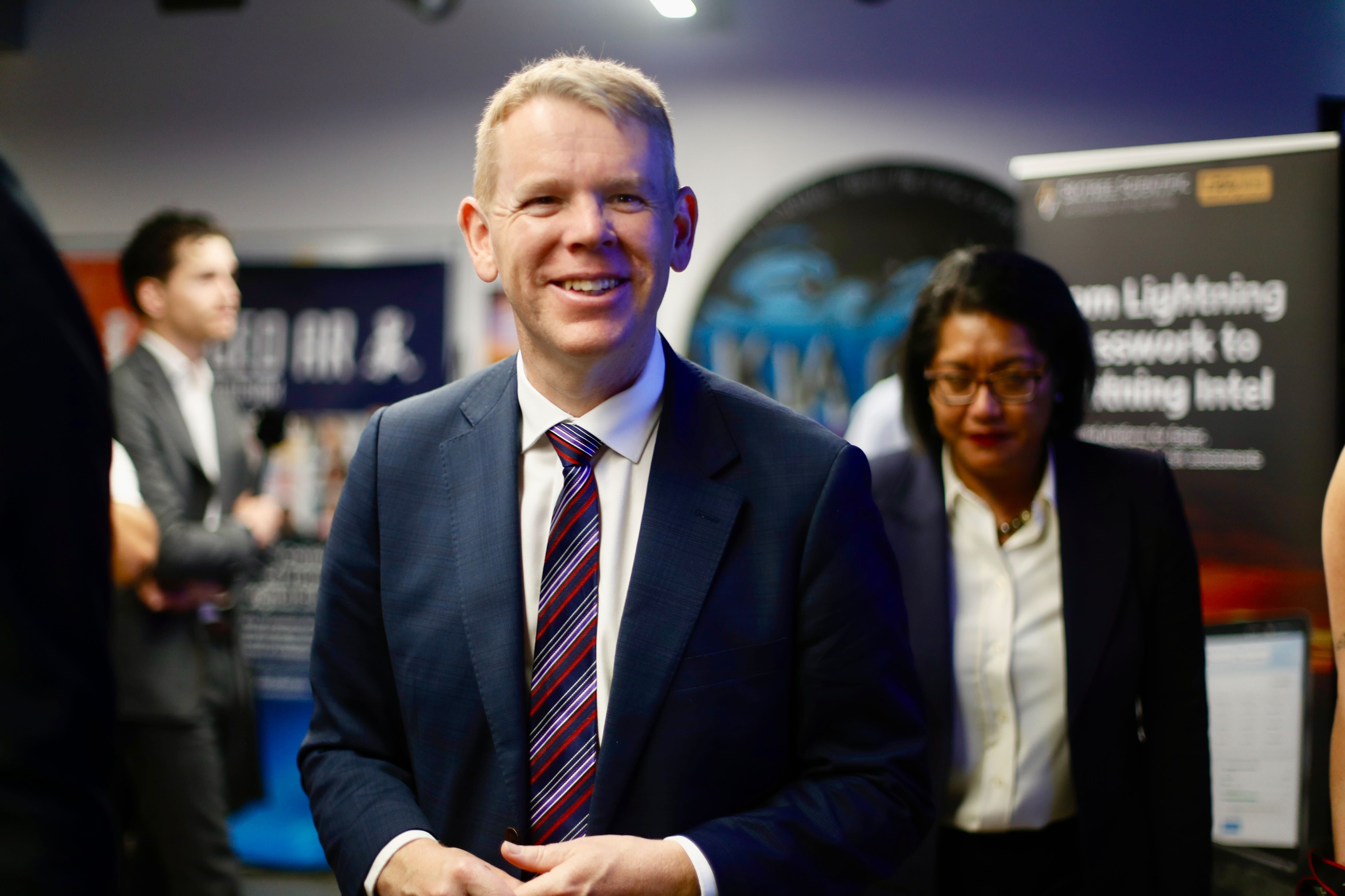 Labour leader Chris Hipkins and finance spokeswoman Barbara Edmonds. Photo / Dean Purcell