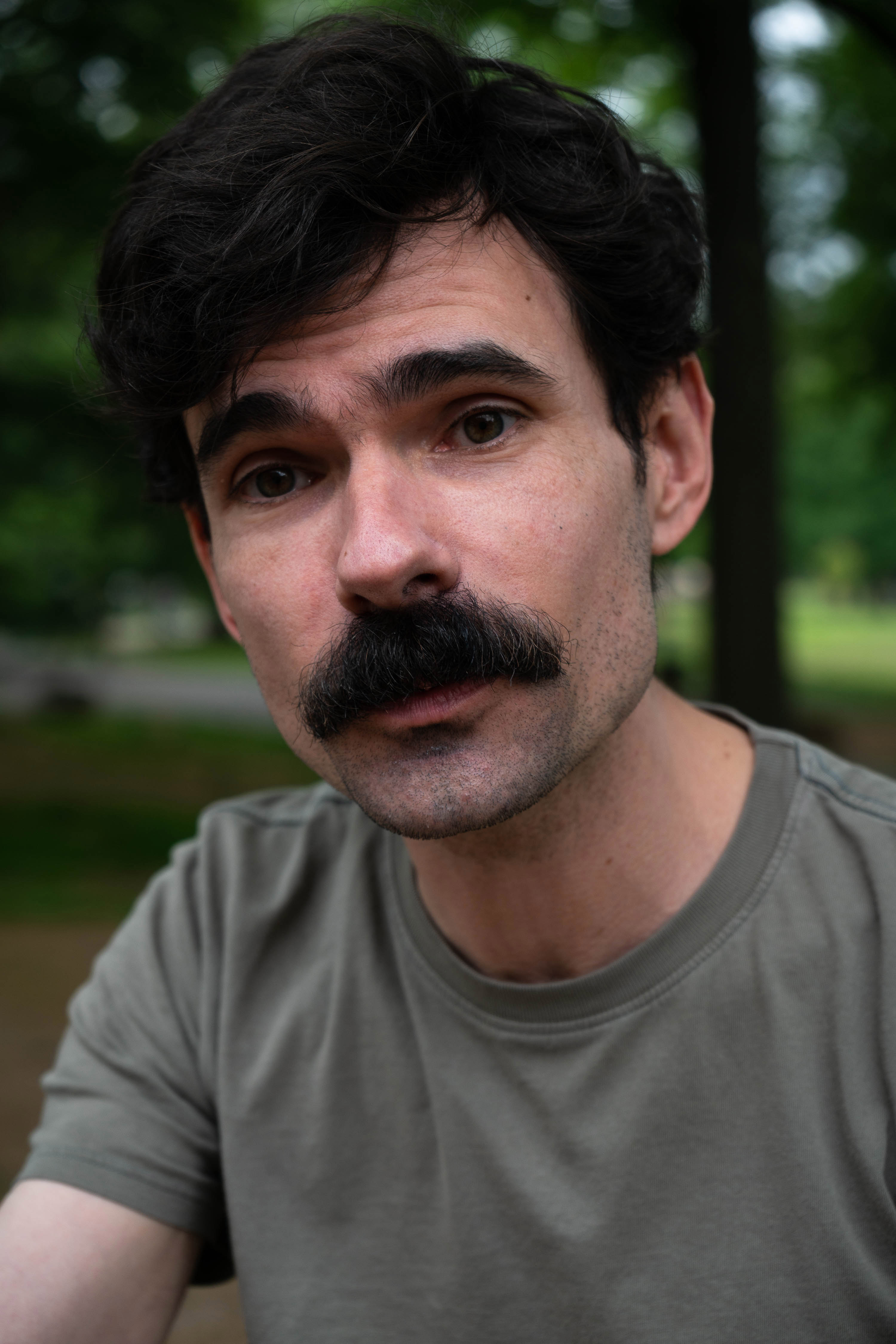 John Warren, who works for the Department of Education, at Prospect Park in Brooklyn. Photo / Ali Cherkis, The New York Times