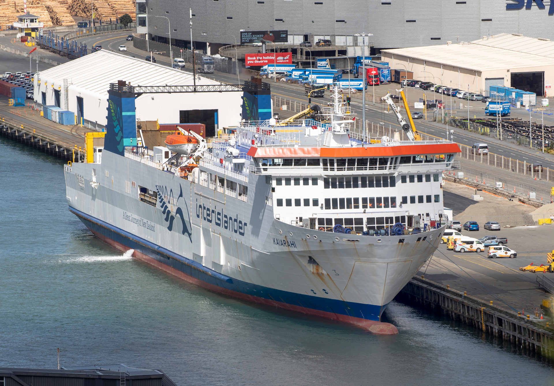 The Interislander Cook Strait ferry Kaiarahi has been out of action since August last year due to a major gearbox failure. Photo / Mark Mitchell