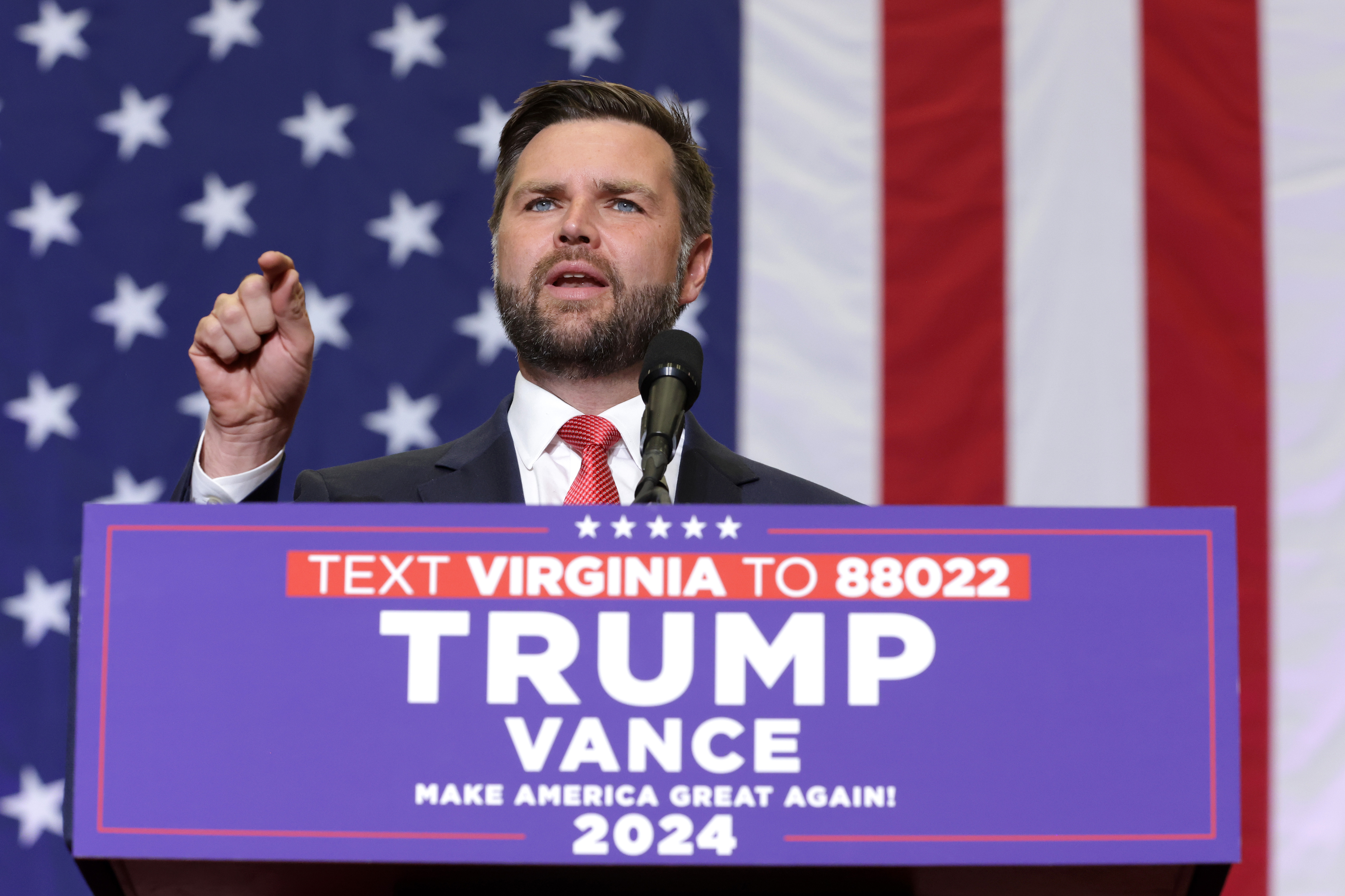 Republican vice presidential nominee, US Sen JD Vance. Photo / Getty Images