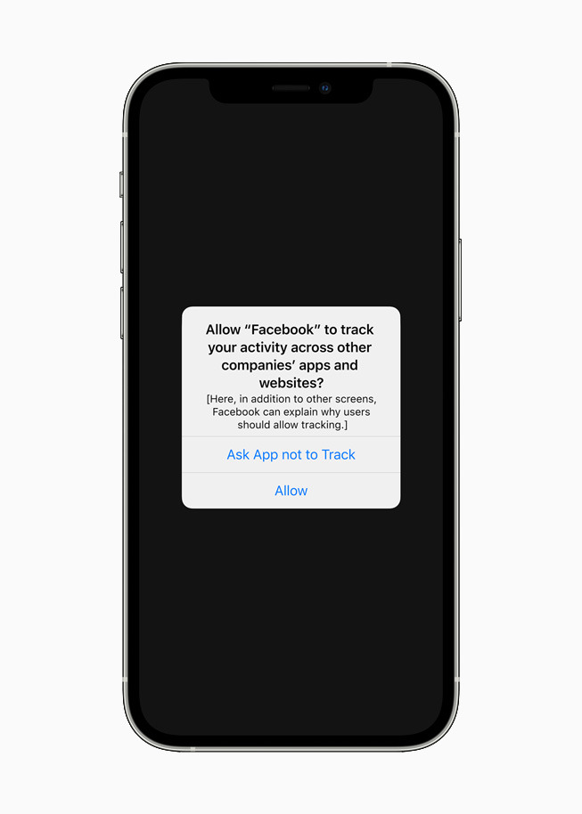 An Apple presentation used Facebook as an example of an app that snoops on your web browsing. The social network called Apple's blocking feature anticompetitive. Image / Apple