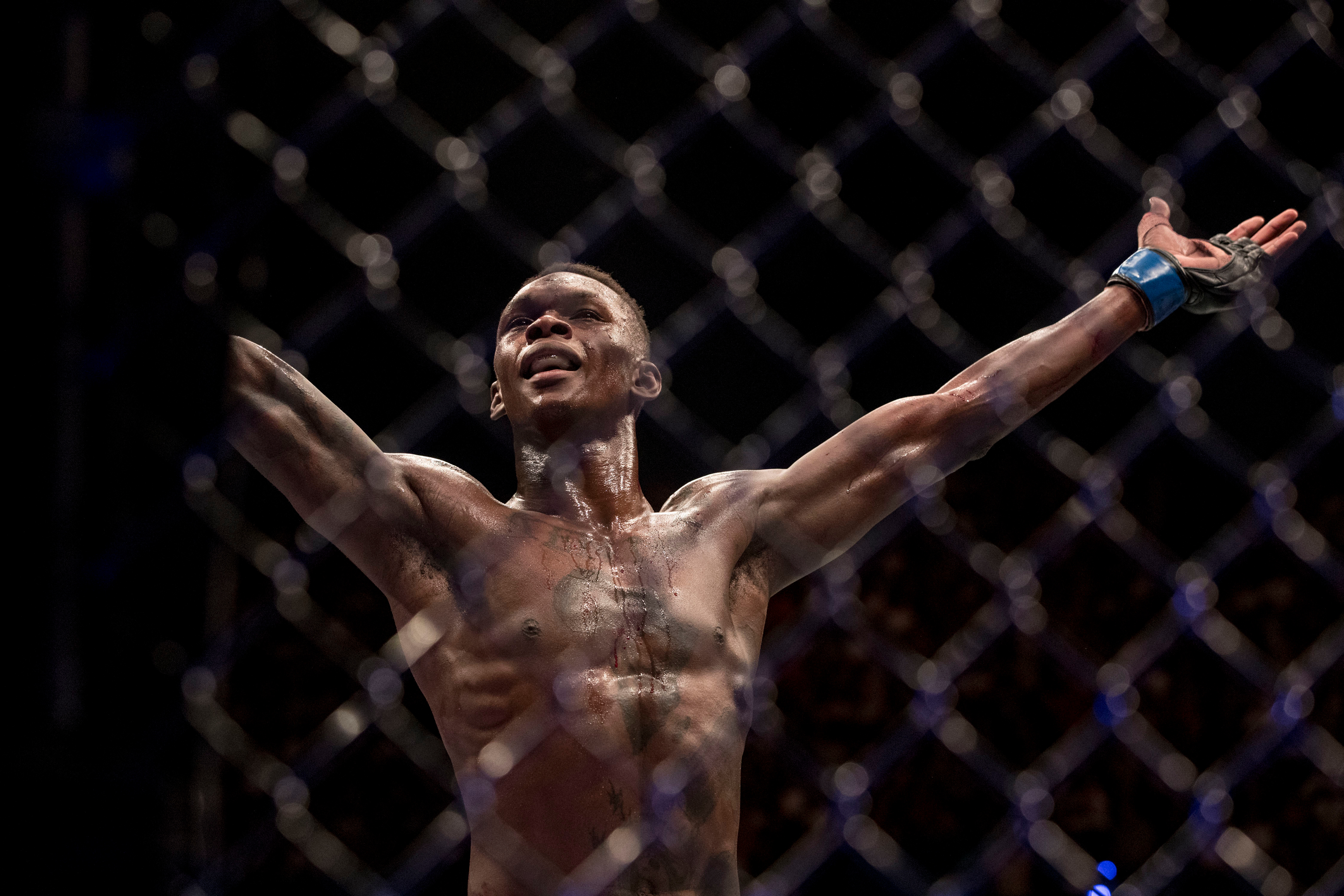Israel Adesanya fought seven times in his first two years with the UFC – two of those being title fights. Photo / Photosport
