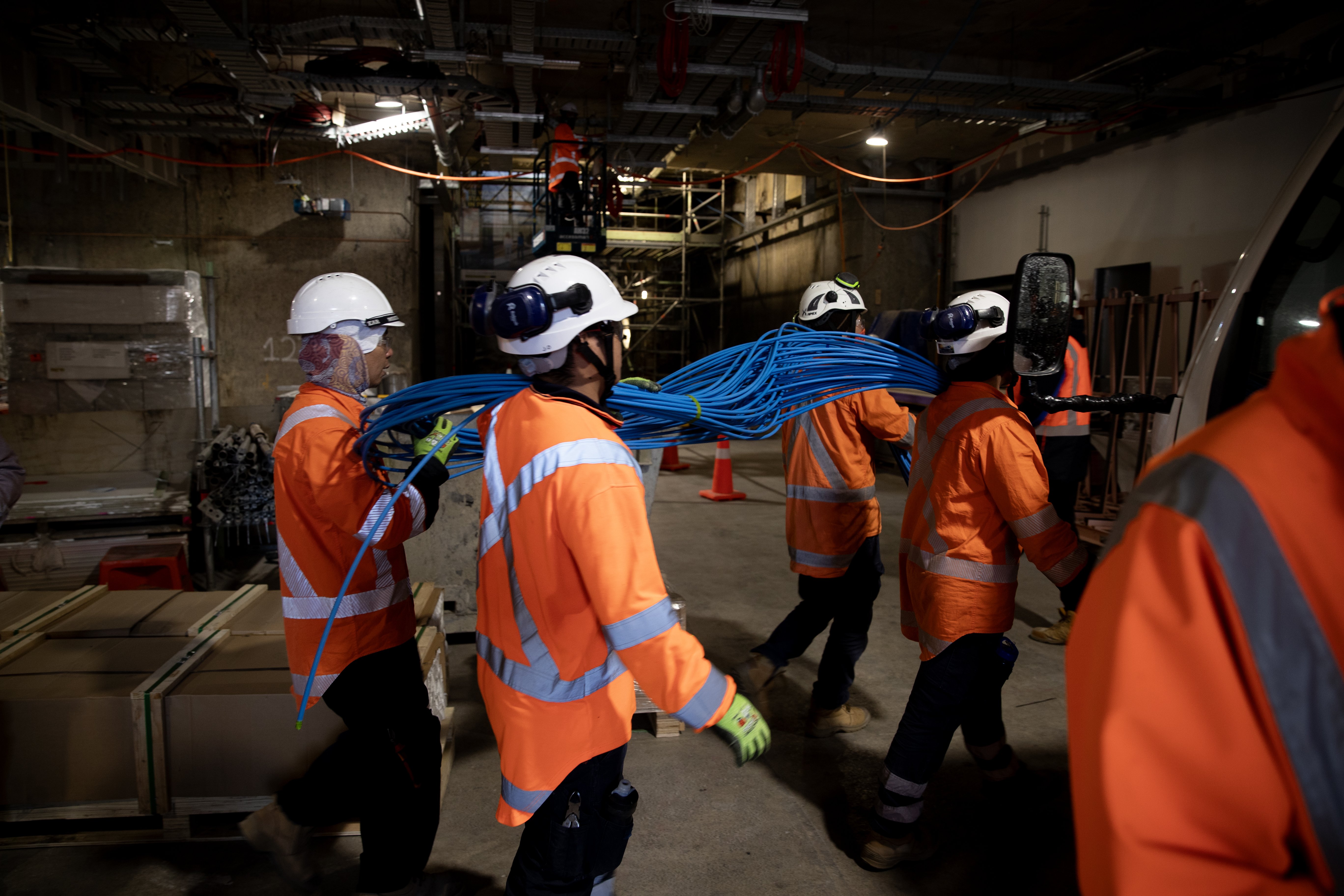 Heavy construction work has been completed on the Auckland City Rail project. Photo / Dean Purcell