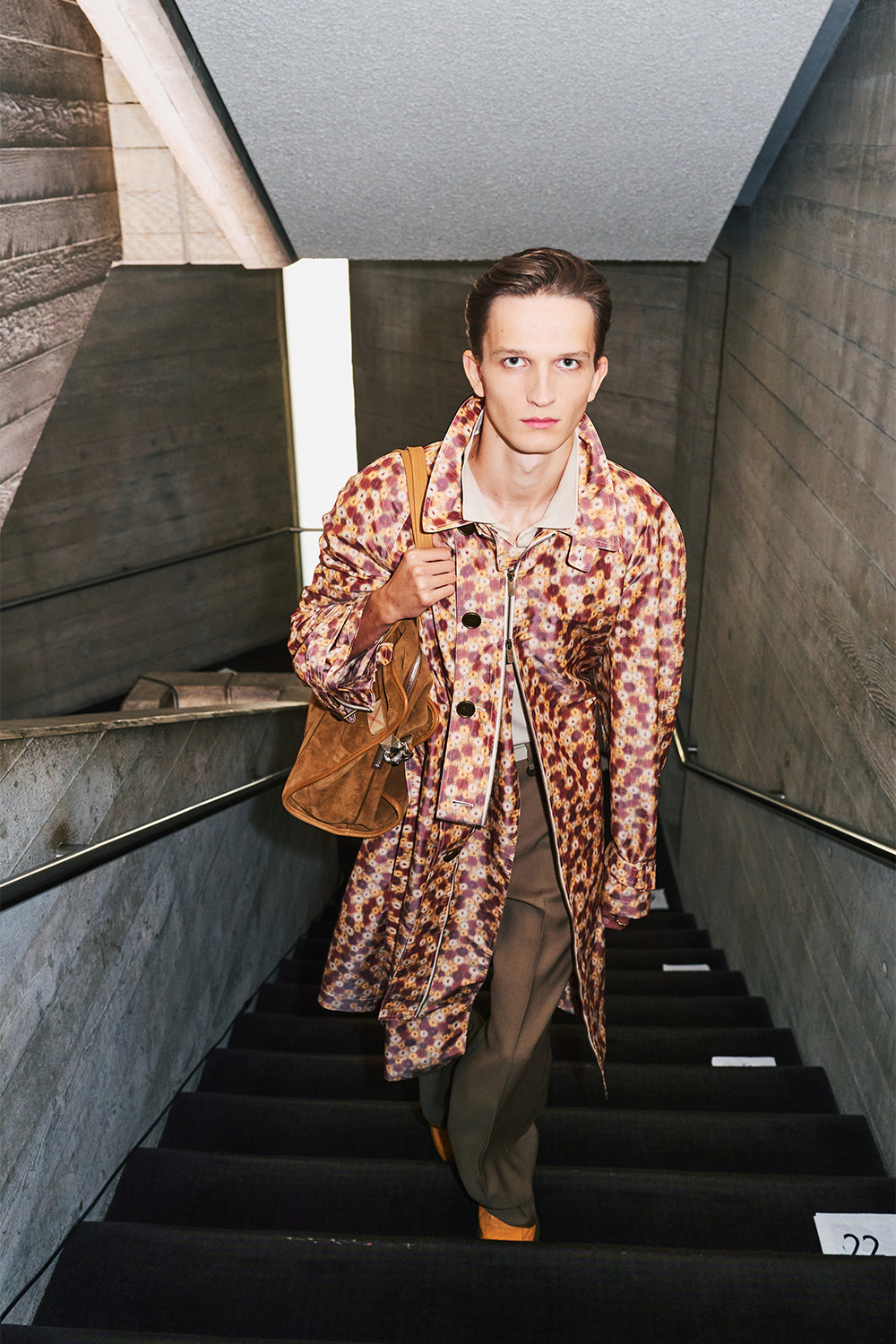 Floral meets animal in the print of a coat shown at Burberry. Photo / Simbarashe Cha for The New York Times