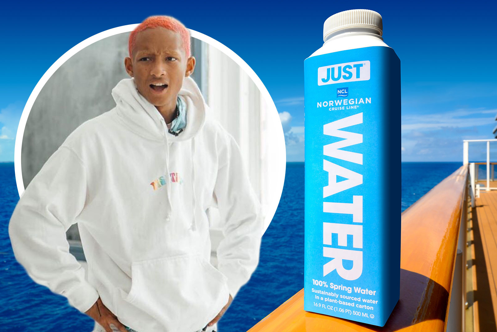 Norwegian Cruise Lines replaces plastic bottles with Jaden Smith's JUST  water - NZ Herald