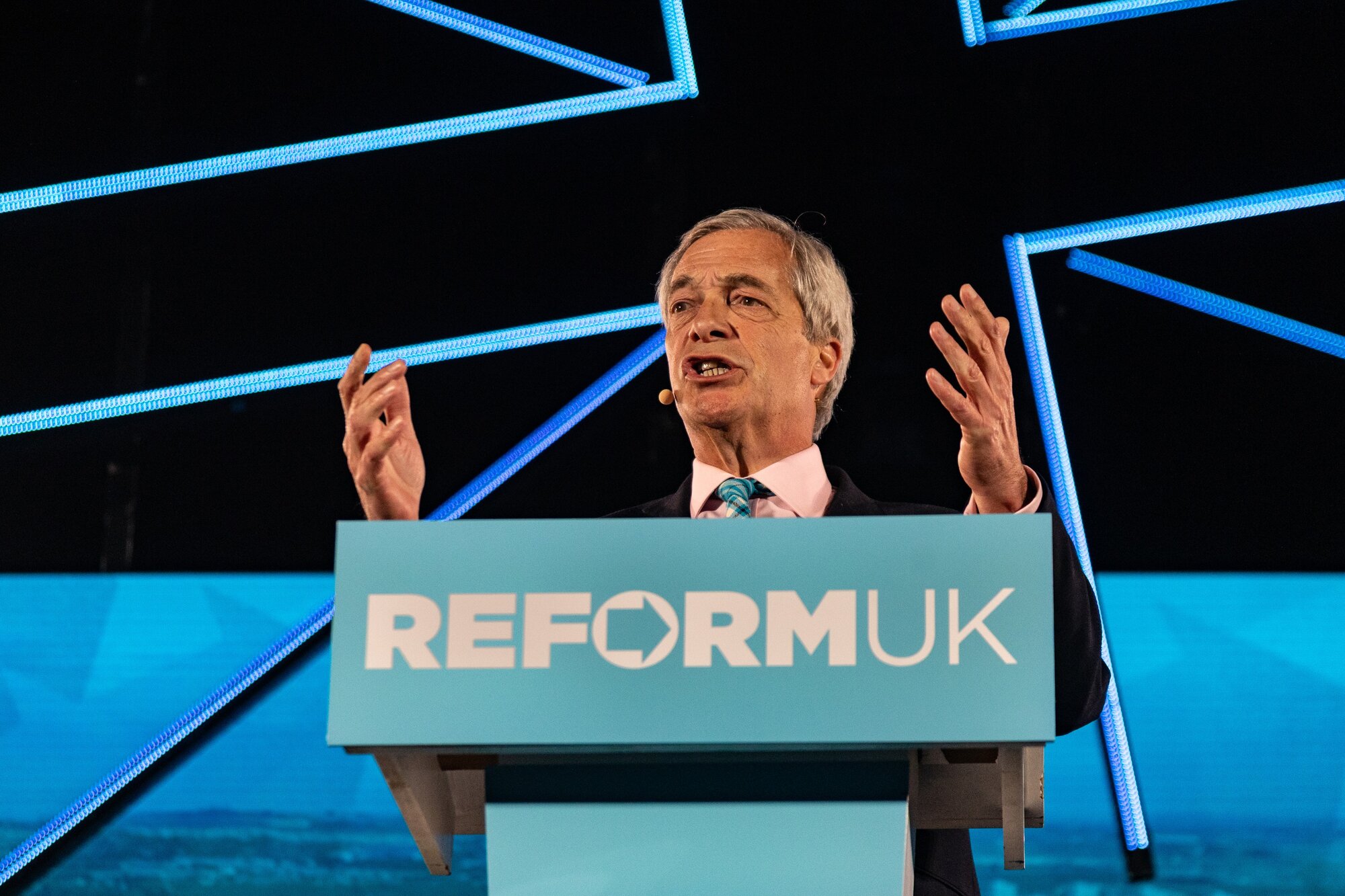 Reform UK leader Nigel Farage has accused the police of “anti-white prejudice”. Photo / Getty Images