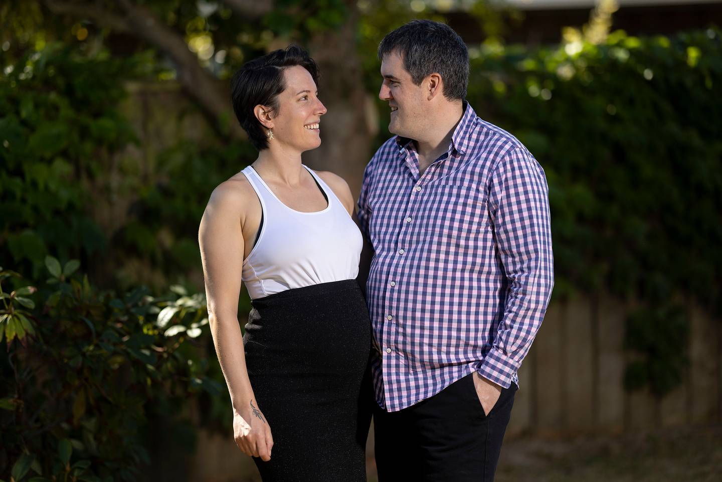 Chris Bishop and Jenna Raeburn. Photo / Marty Melville