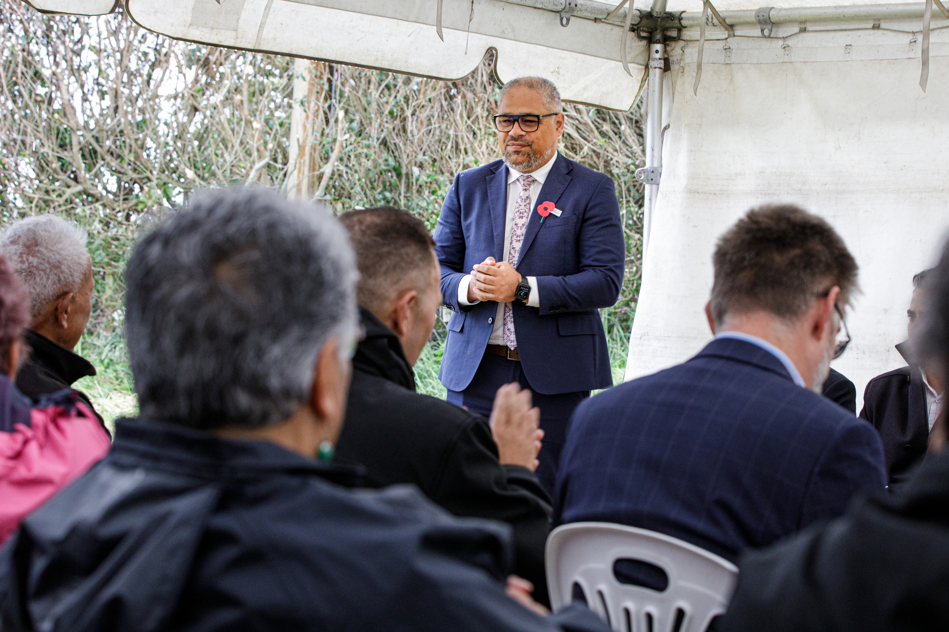 Minister for Housing (Māori Housing) Peeni Henare announced a new $19.8 million public and affordable housing project for Rotorua yesterday. Photo / Mead Norton